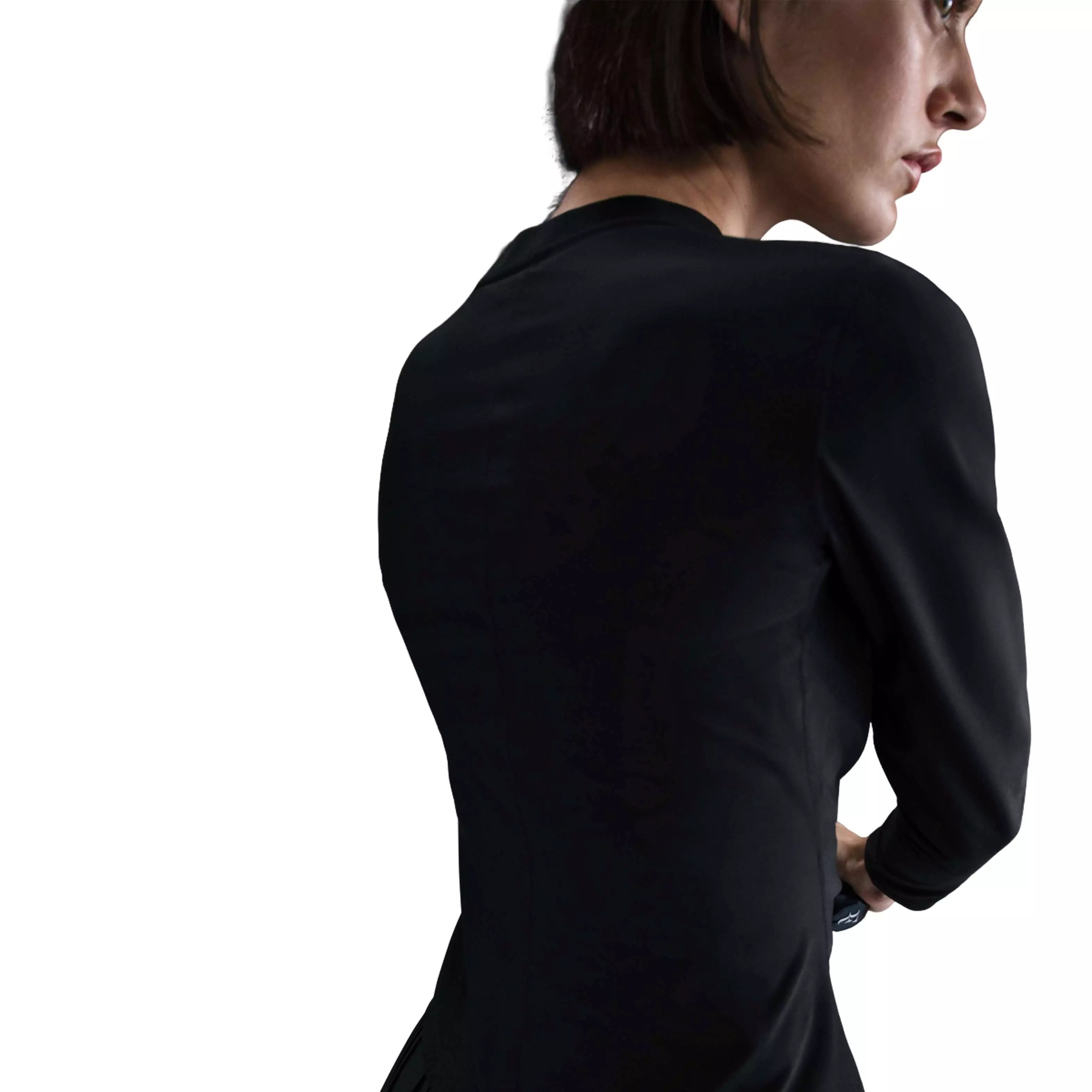 Nike Women's Court Dri-Fit Advantage Midlayer Top-Black - BLACK