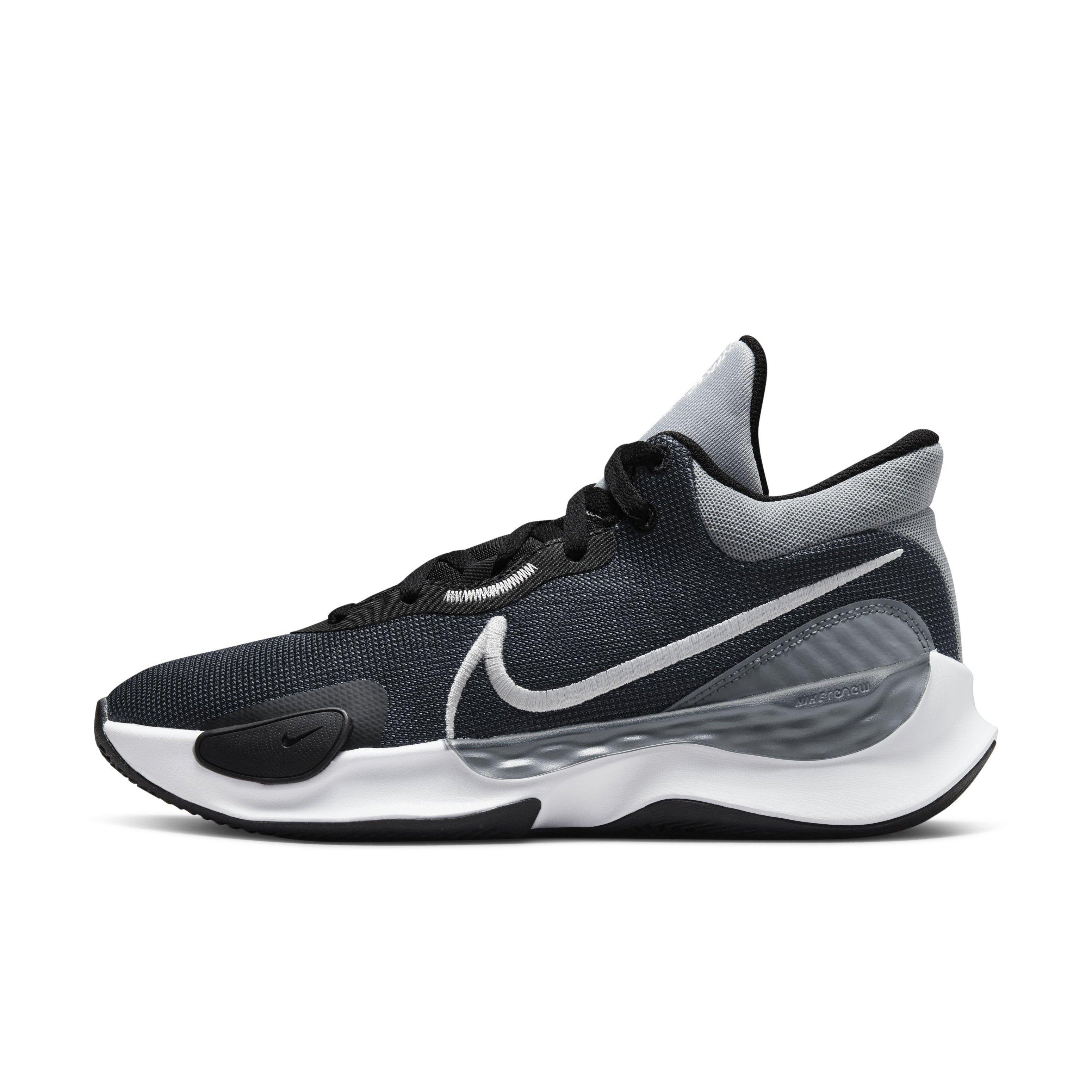 Nike Renew Elevate 3 "Black/White/Wolf Grey/Cool Grey" Men's Basketball Shoe - BLACK/WHITE/GREY/GREY Thumbnail View 2