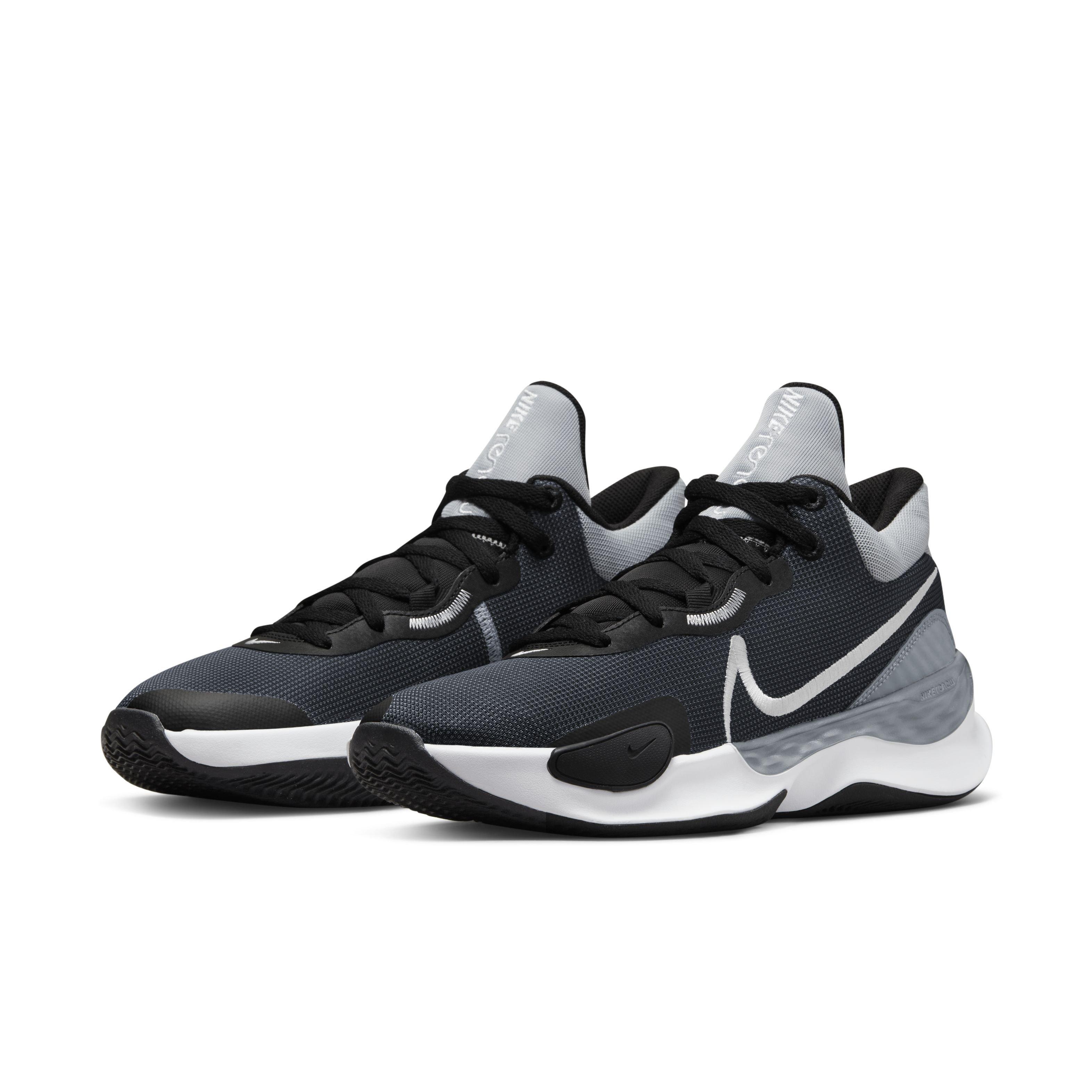 Nike Renew Elevate 3 "Black/White/Wolf Grey/Cool Grey" Men's Basketball Shoe - BLACK/WHITE/GREY/GREY Thumbnail View 3