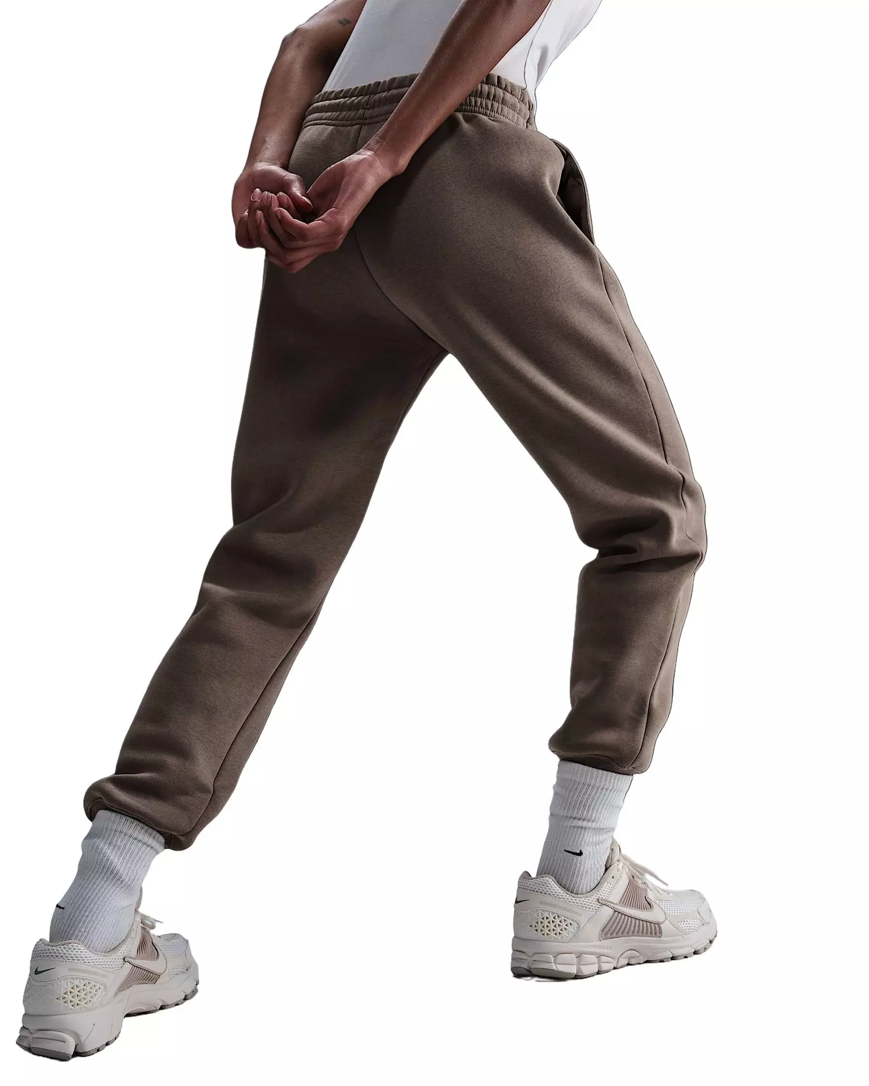 Nike Women's Sportswear Phoenix Fleece Mid-Rise Sweatpants - Brown - BROWN