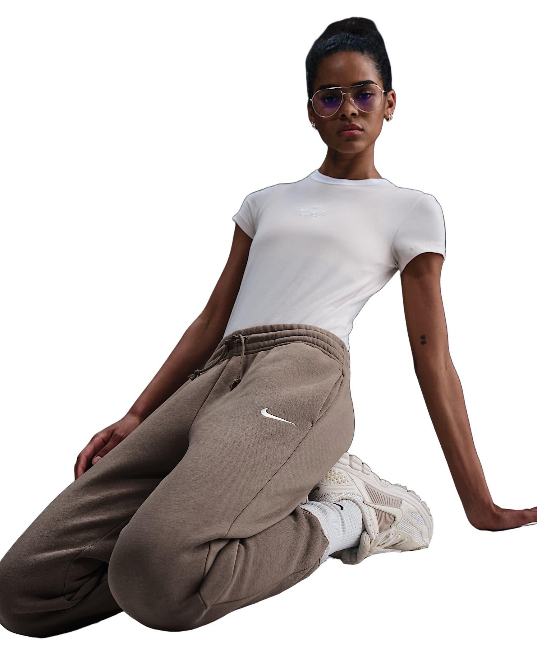 Nike Sportswear Phoenix Fleece Women's Brown Mid-Rise Sweatpants