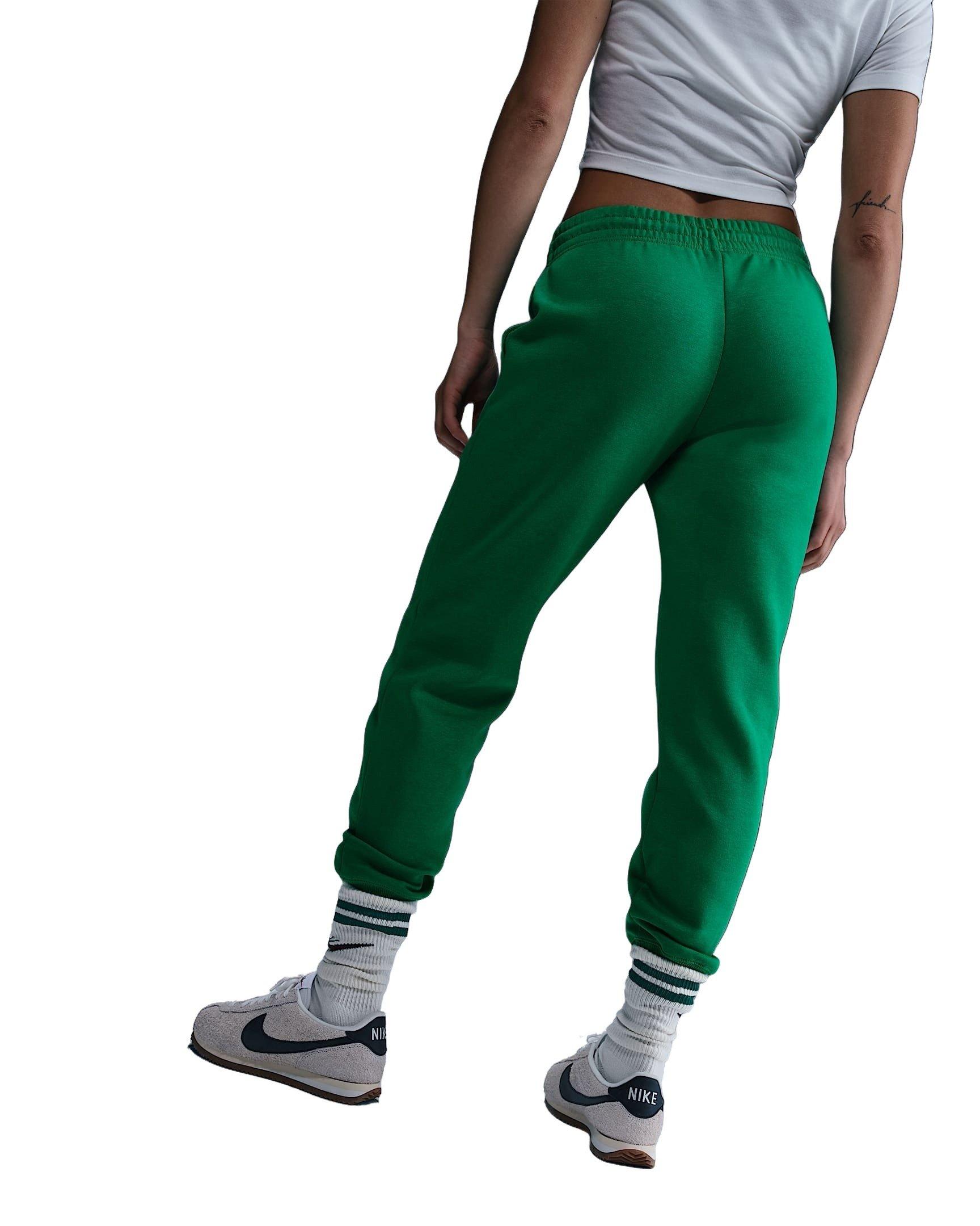 Nike Women's Sportswear Phoenix Fleece Mid-Rise Sweatpants - Green - GREEN Thumbnail View 2