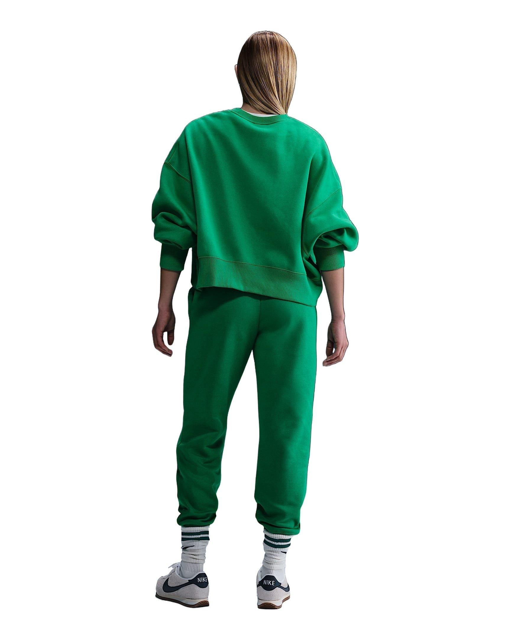 Nike Women's Sportswear Phoenix Fleece Mid-Rise Sweatpants - Green - GREEN Thumbnail View 5