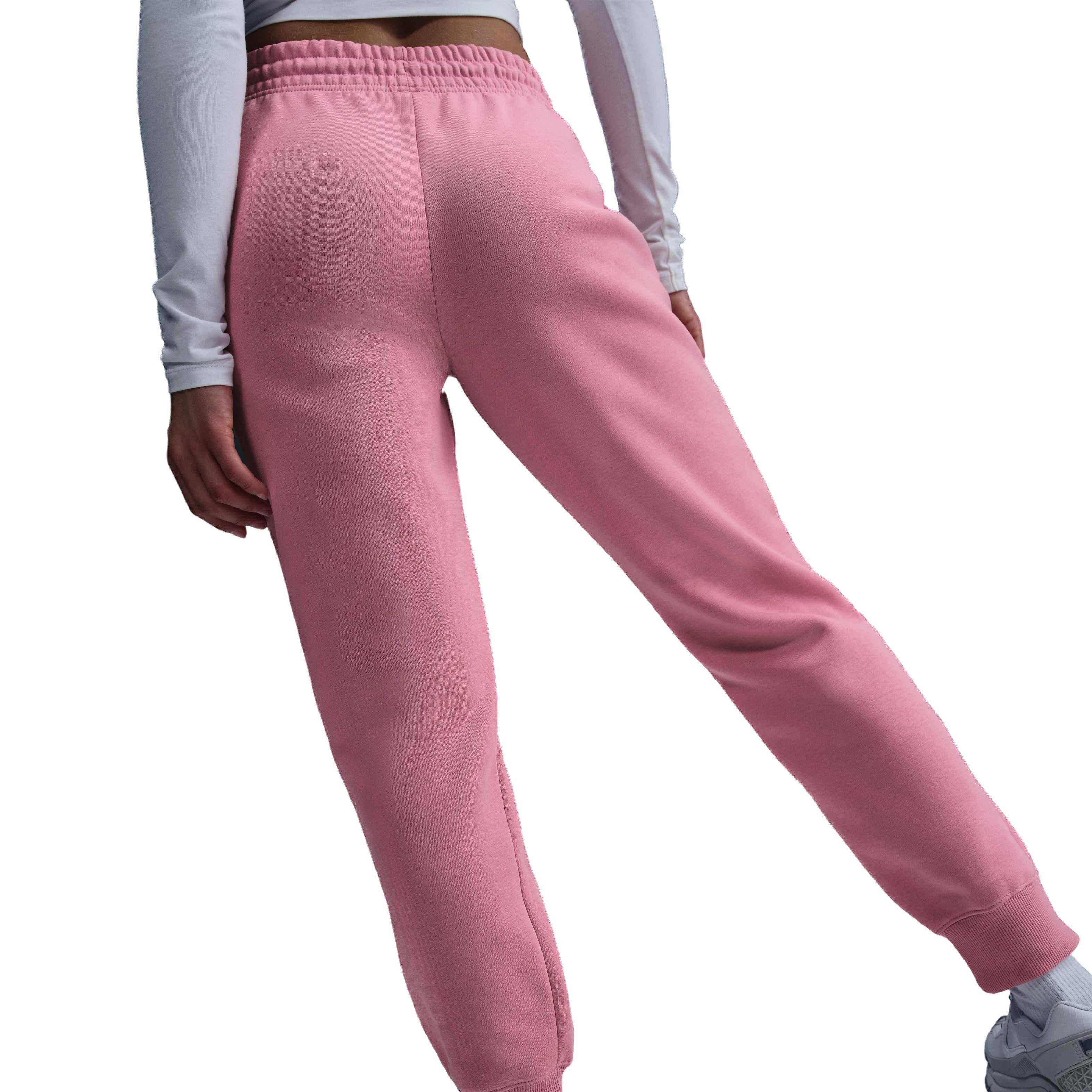 Nike Women's Sportswear Phoenix Fleece Mid-Rise Sweatpants - Pink - PINK Thumbnail View 2