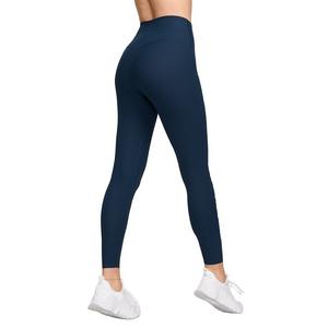 Nike Women's Zenvy Rib Gentle-Support High-Waisted 7/8 Leggings - Blue