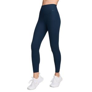 Nike Women's Zenvy Rib Gentle-Support High-Waisted 7/8 Leggings - Blue