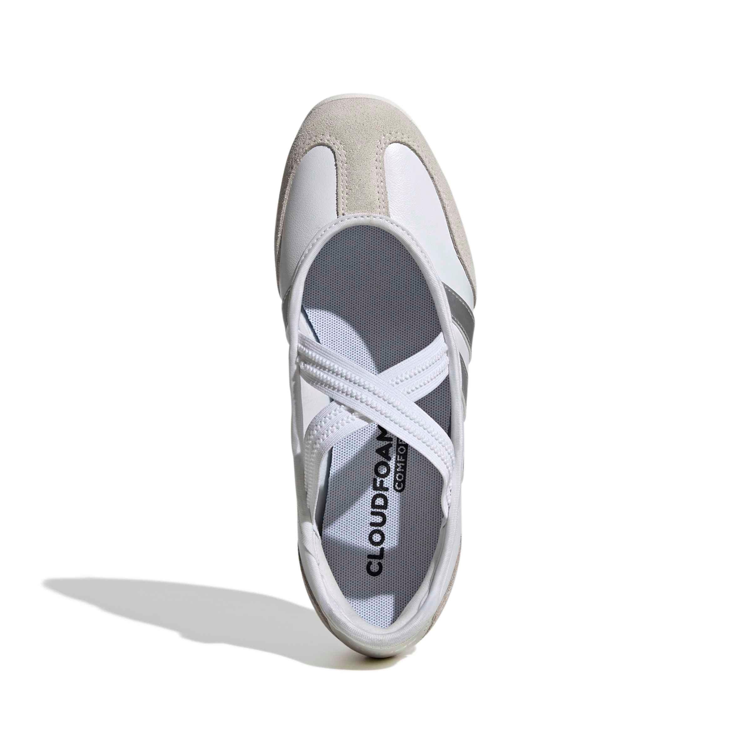 adidas Barreda Mary Jane "Ftwr White/Silver Metallic/Off White" Women's Shoe - WHITE/SILVER/OFF WHITE