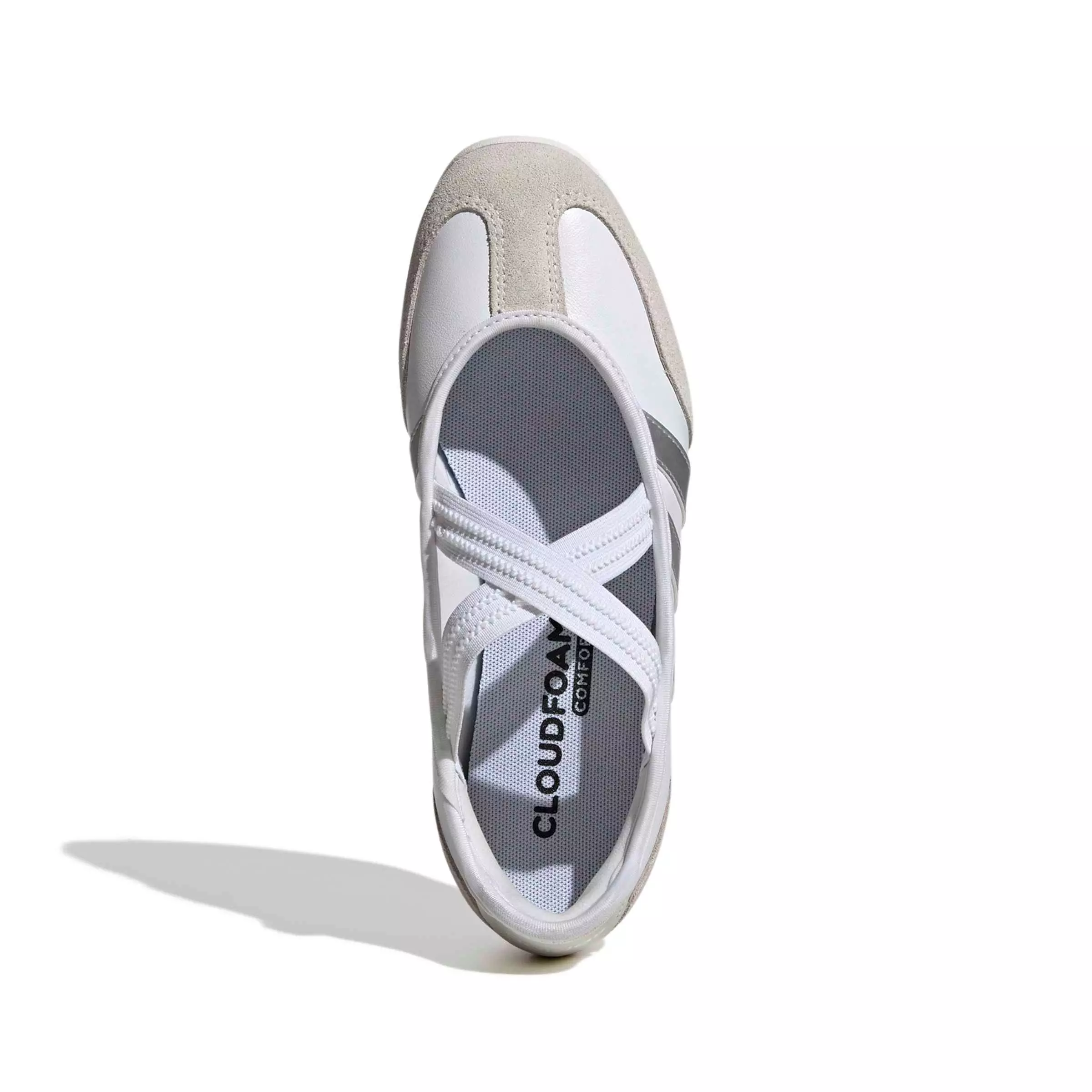 adidas Barreda Mary Jane "Ftwr White/Silver Metallic/Off White" Women's Shoe - WHITE/SILVER/OFF WHITE