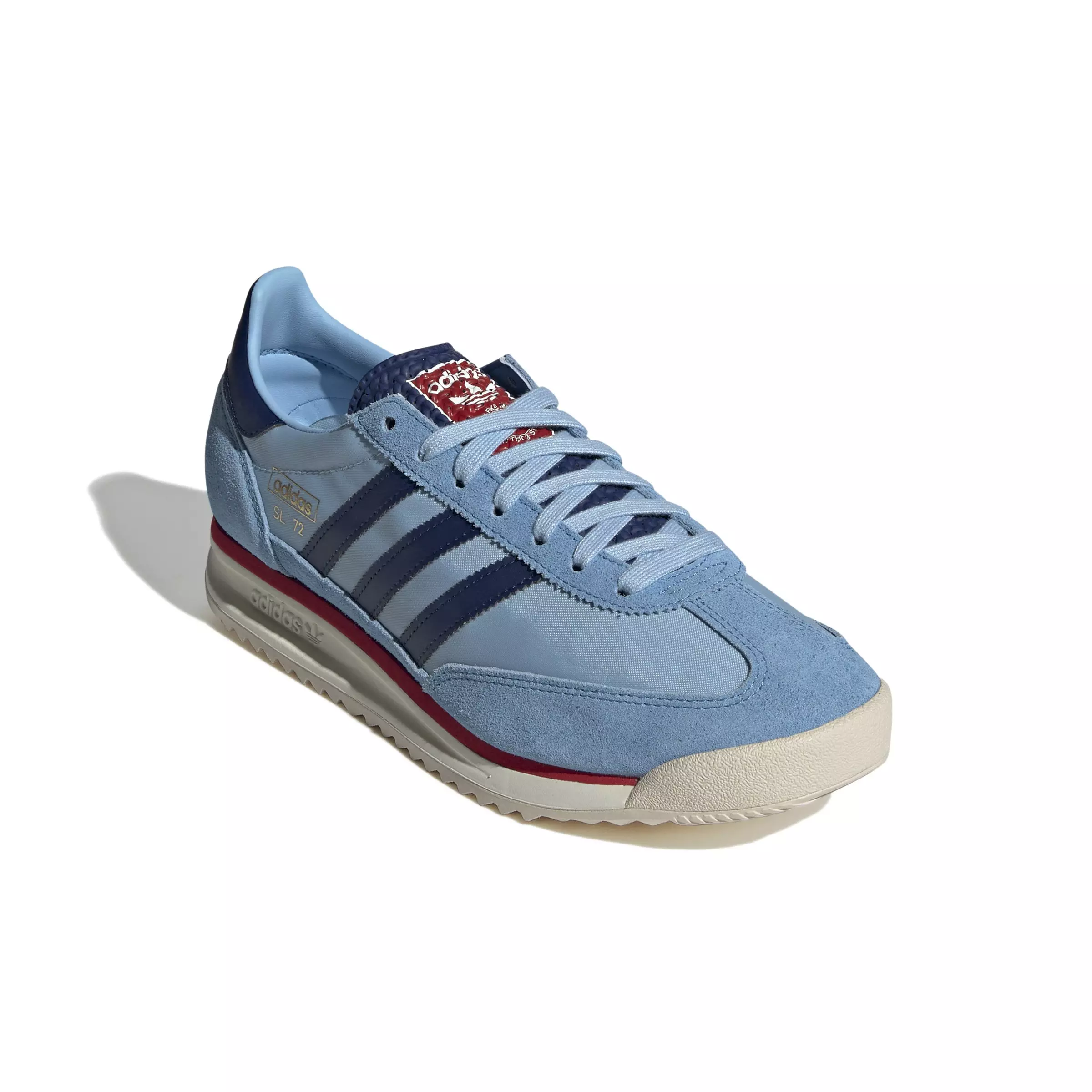 adidas Originals SL 72 RS "Light Blue/Dark Blue/Better Scarlet" Men's Shoe - LT BLUE/DK BLUE/SCARLET