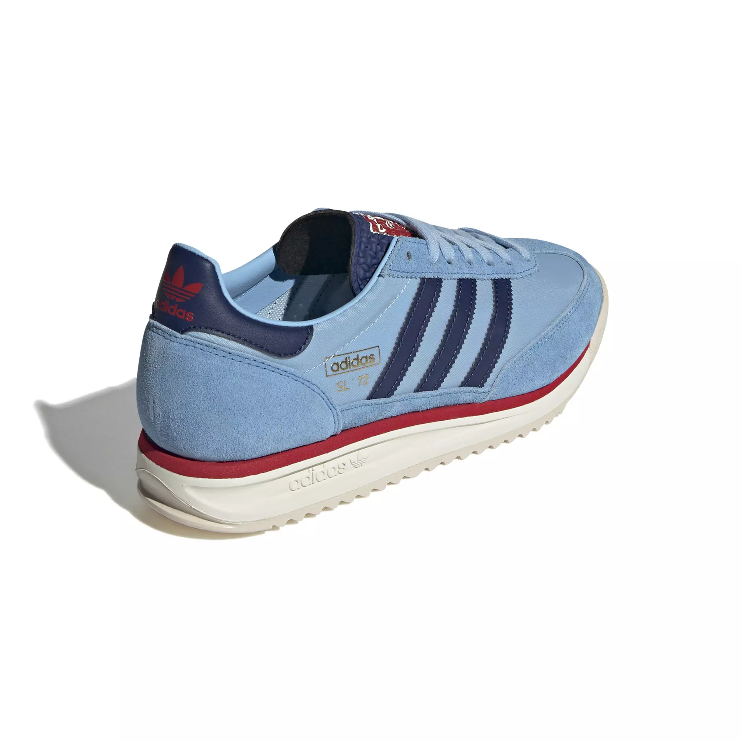 adidas Originals SL 72 RS "Light Blue/Dark Blue/Better Scarlet" Men's Shoe - LT BLUE/DK BLUE/SCARLET