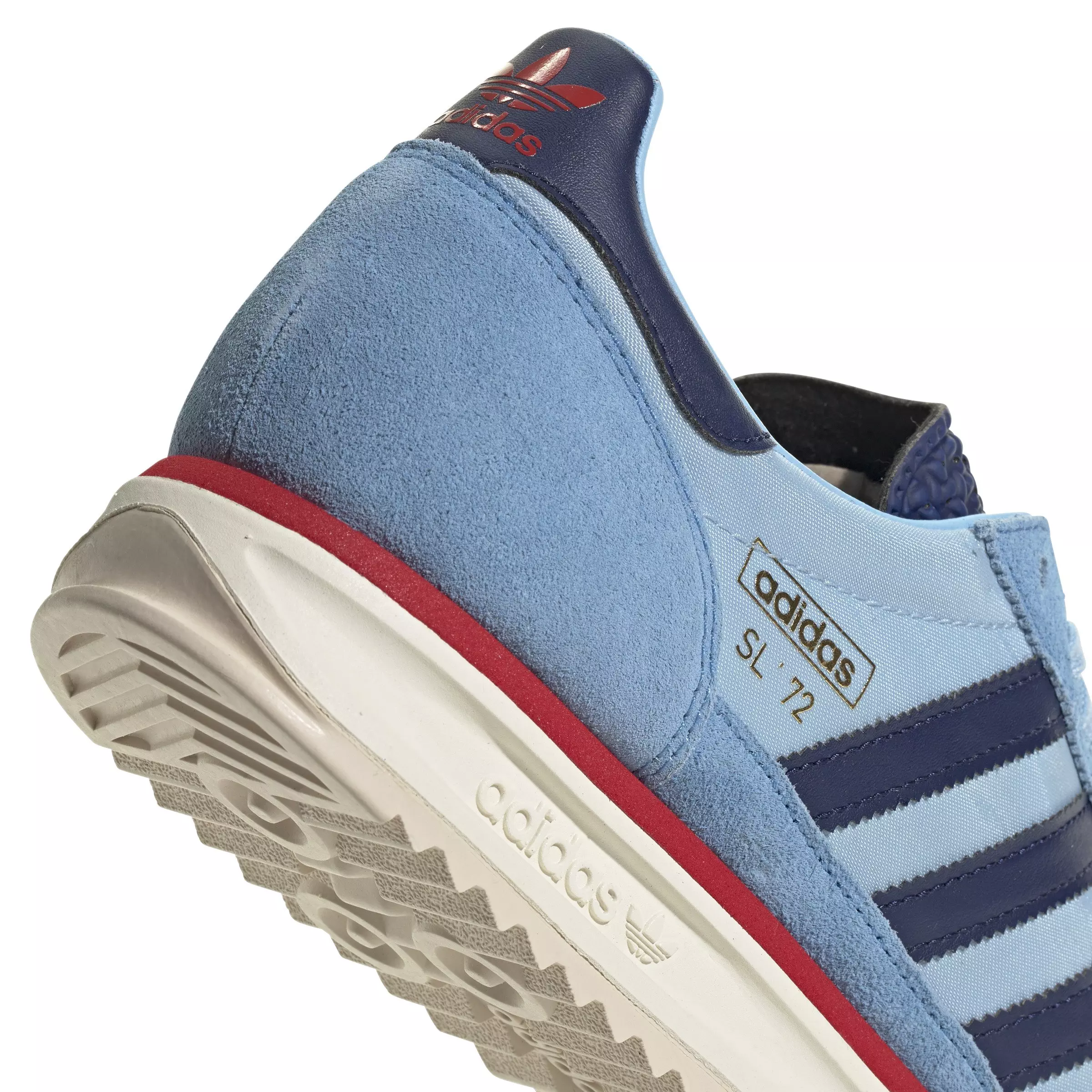 adidas Originals SL 72 RS "Light Blue/Dark Blue/Better Scarlet" Men's Shoe - LT BLUE/DK BLUE/SCARLET