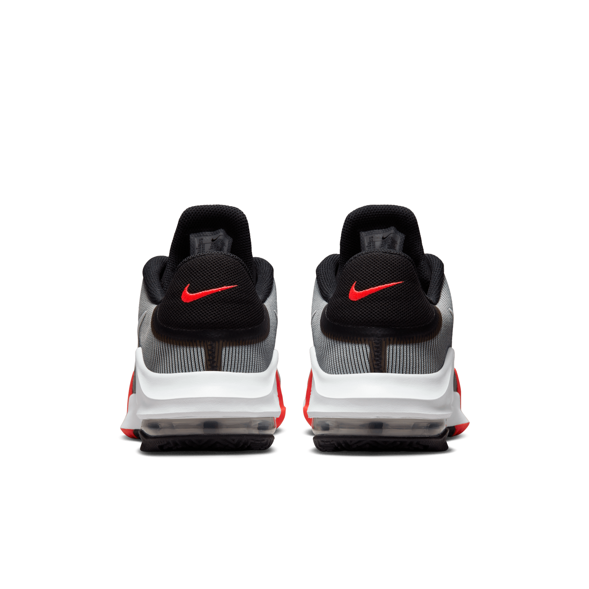 Nike Air Max Impact 4 "Black/White/Bright Crimson/Wolf Grey" Men's Basketball Shoe - BLACK/WHITE/CRIMSON/GREY Thumbnail View 5