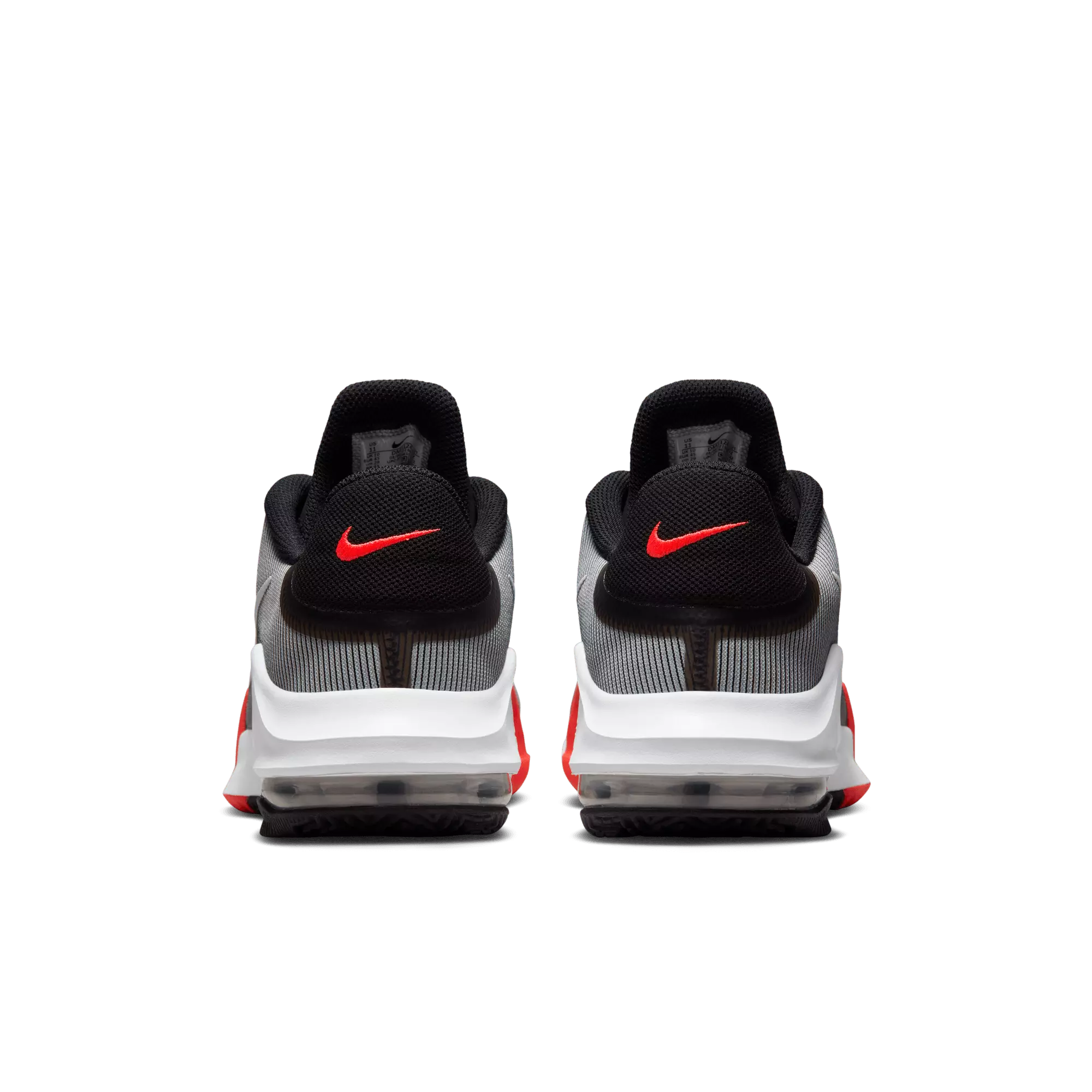 Nike Air Max Impact 4 "Black/White/Bright Crimson/Wolf Grey" Men's Basketball Shoe - BLACK/WHITE/CRIMSON/GREY