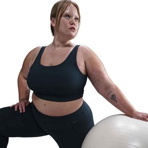 Nike Women's Zenvy Rib Light-Support Padded Longline Sports Bra - Navy