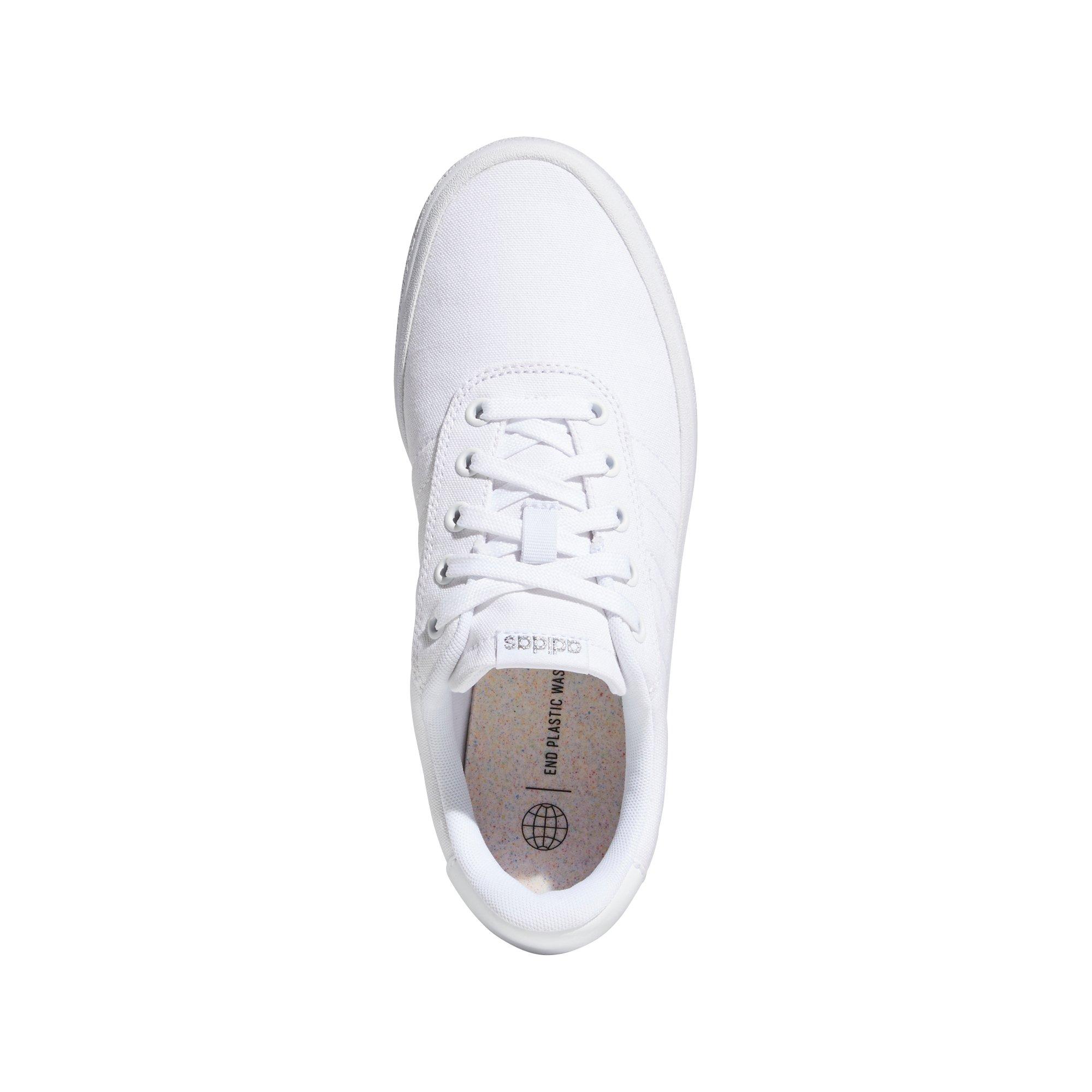 adidas Vulc Raid3r "Ftwr White/Silver Metallic" Women's Skate Shoe - WHITE Thumbnail View 5
