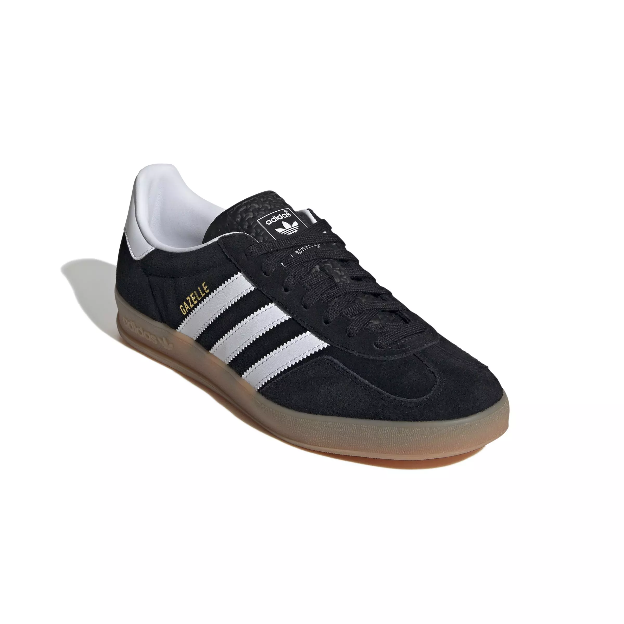 adidas Originals Gazelle "Core Black/Ftwr White/Gum 2" Men's Shoe - BLACK/WHITE/GUM