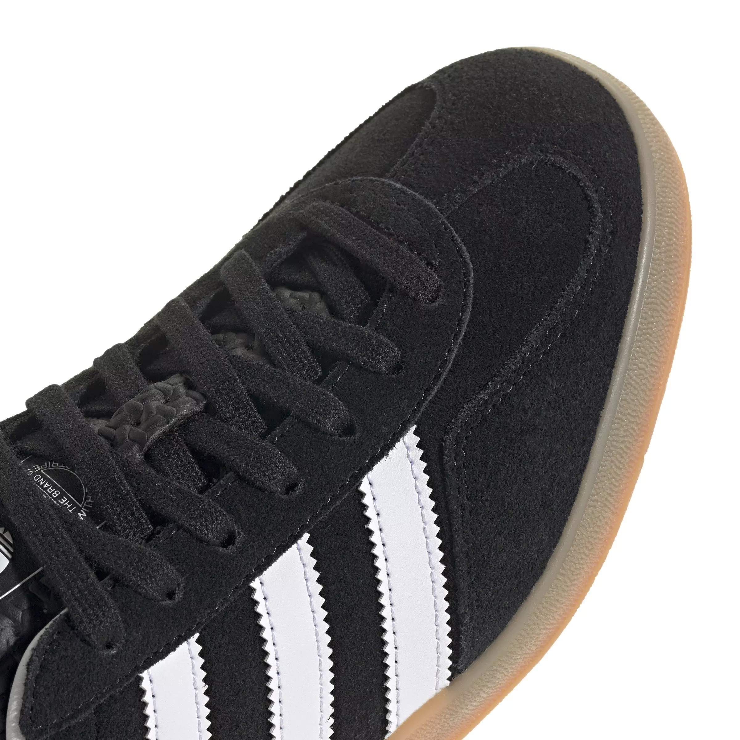 adidas Originals Gazelle "Core Black/Ftwr White/Gum 2" Men's Shoe - BLACK/WHITE/GUM