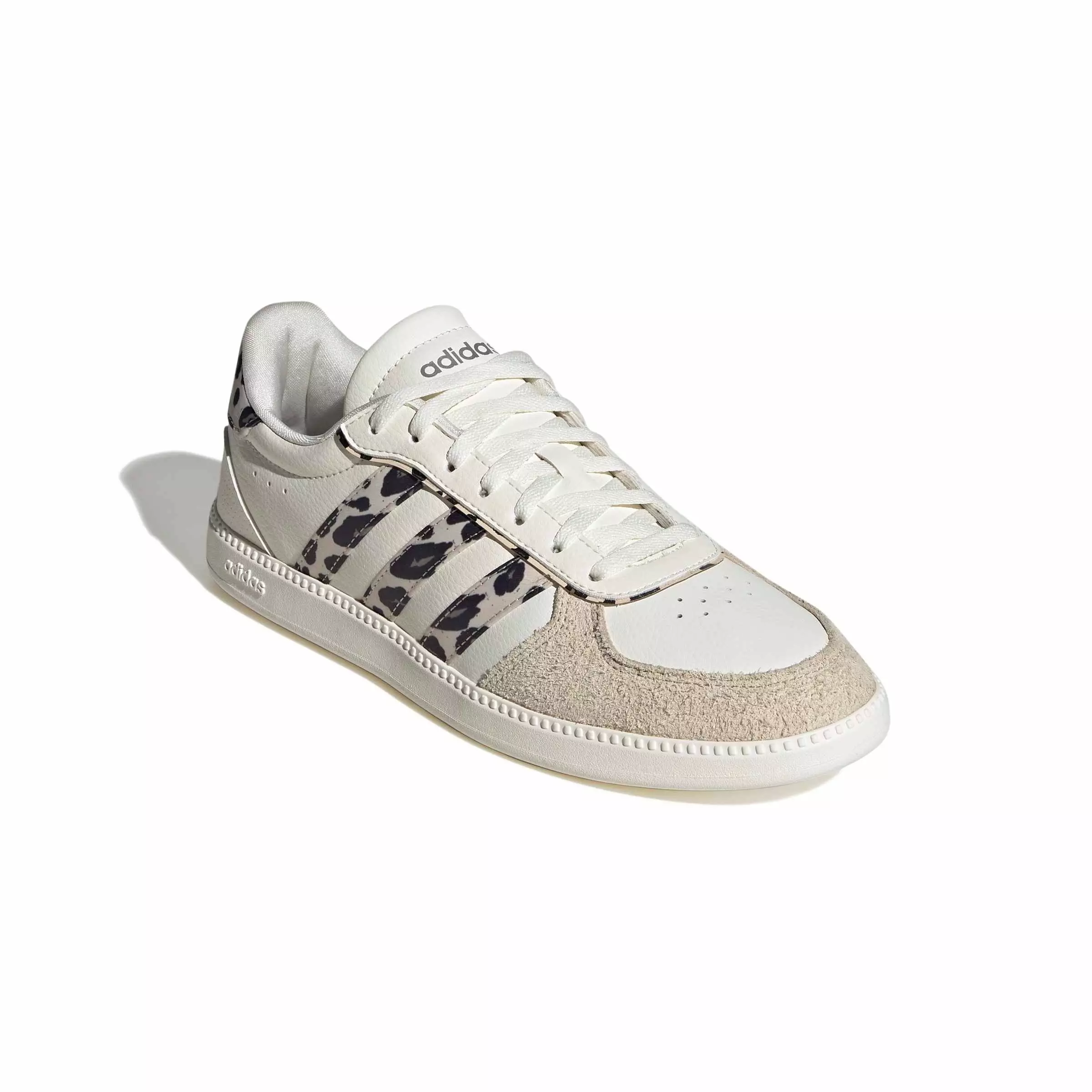 adidas Breaknet Sleek "Core White/Crystal Linen/Khaki Six" Women's Shoe - WHITE/LINEN/KHAKI
