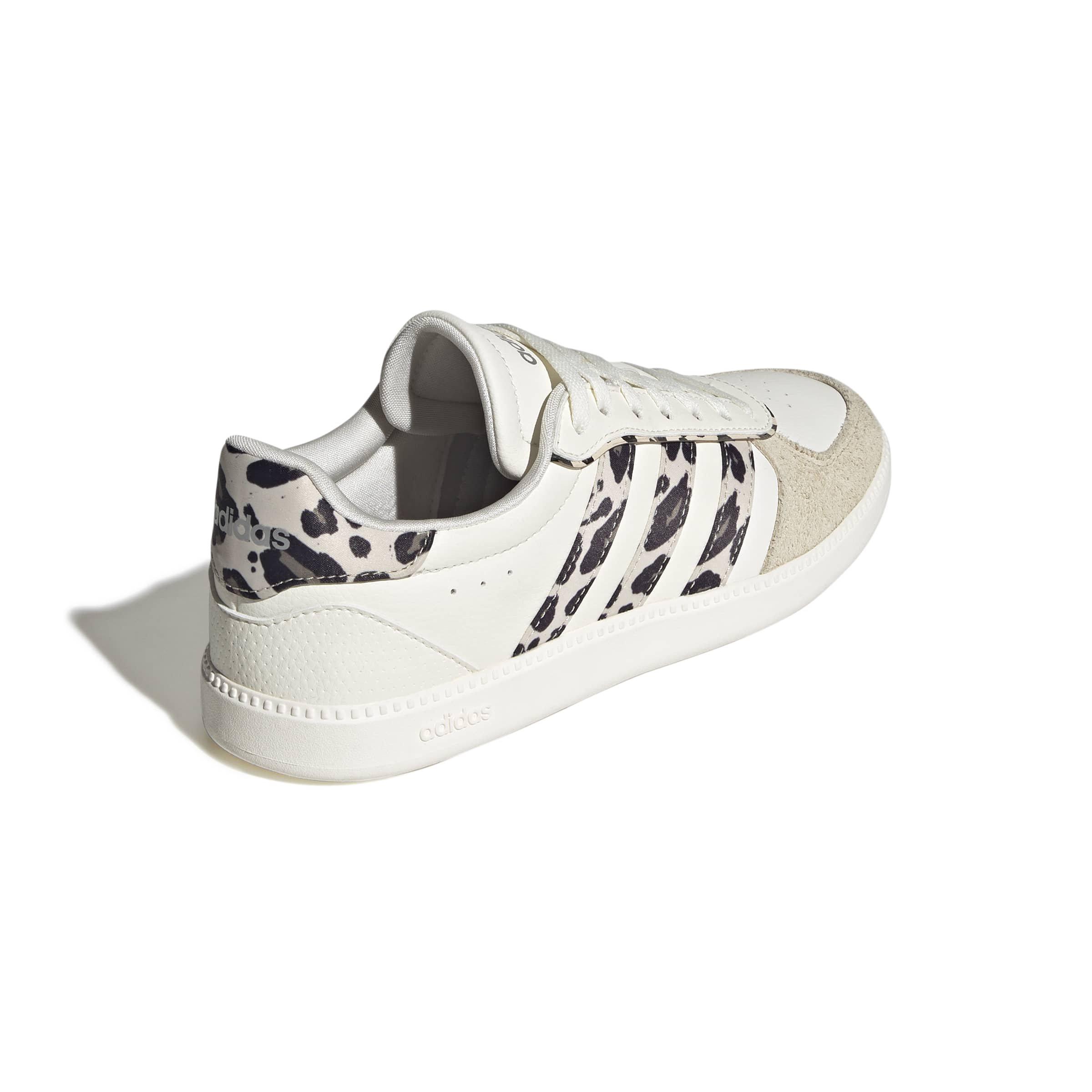 adidas Breaknet Sleek "Core White/Crystal Linen/Khaki Six" Women's Shoe - WHITE/LINEN/KHAKI