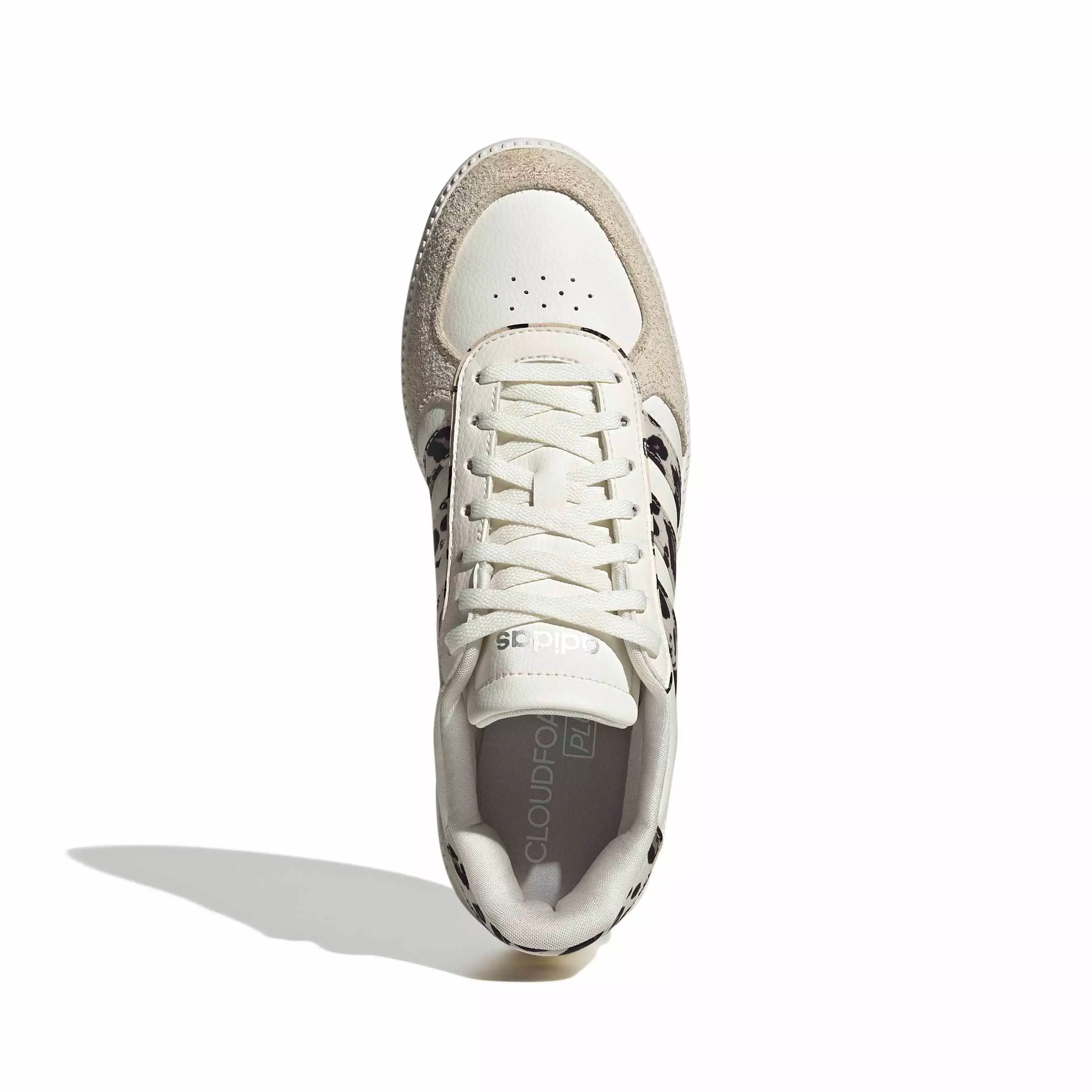 adidas Breaknet Sleek "Core White/Crystal Linen/Khaki Six" Women's Shoe - WHITE/LINEN/KHAKI