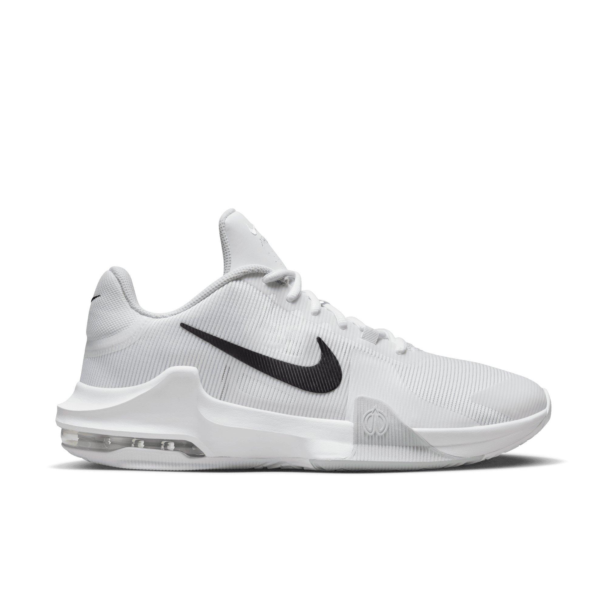 Nike Air Max Impact 4 "White/Black/Pure Platinum" Men's Basketball Shoe - WHITE/BLACK/PLATINUM Thumbnail View 1