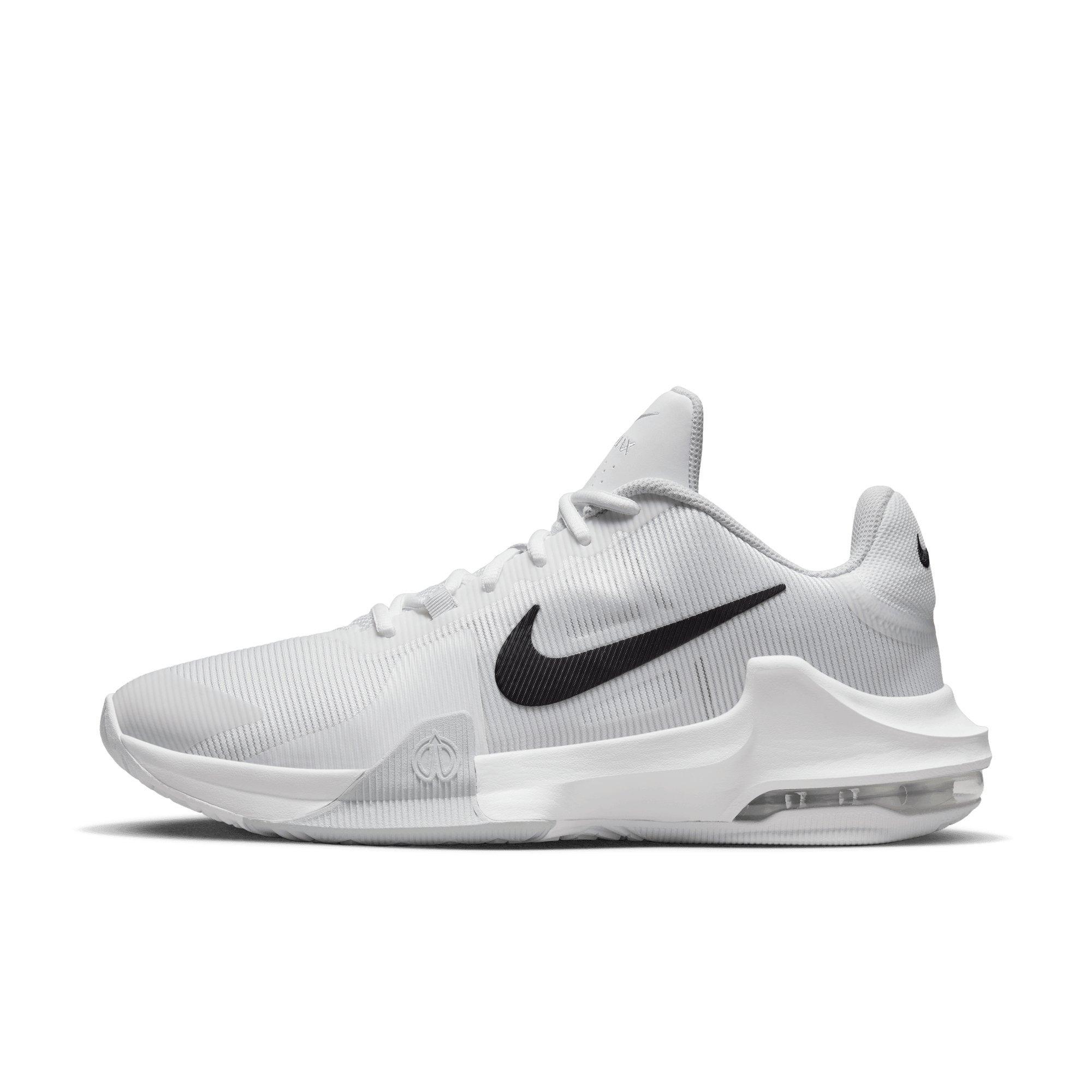 Nike Air Max Impact 4 "White/Black/Pure Platinum" Men's Basketball Shoe - WHITE/BLACK/PLATINUM Thumbnail View 2