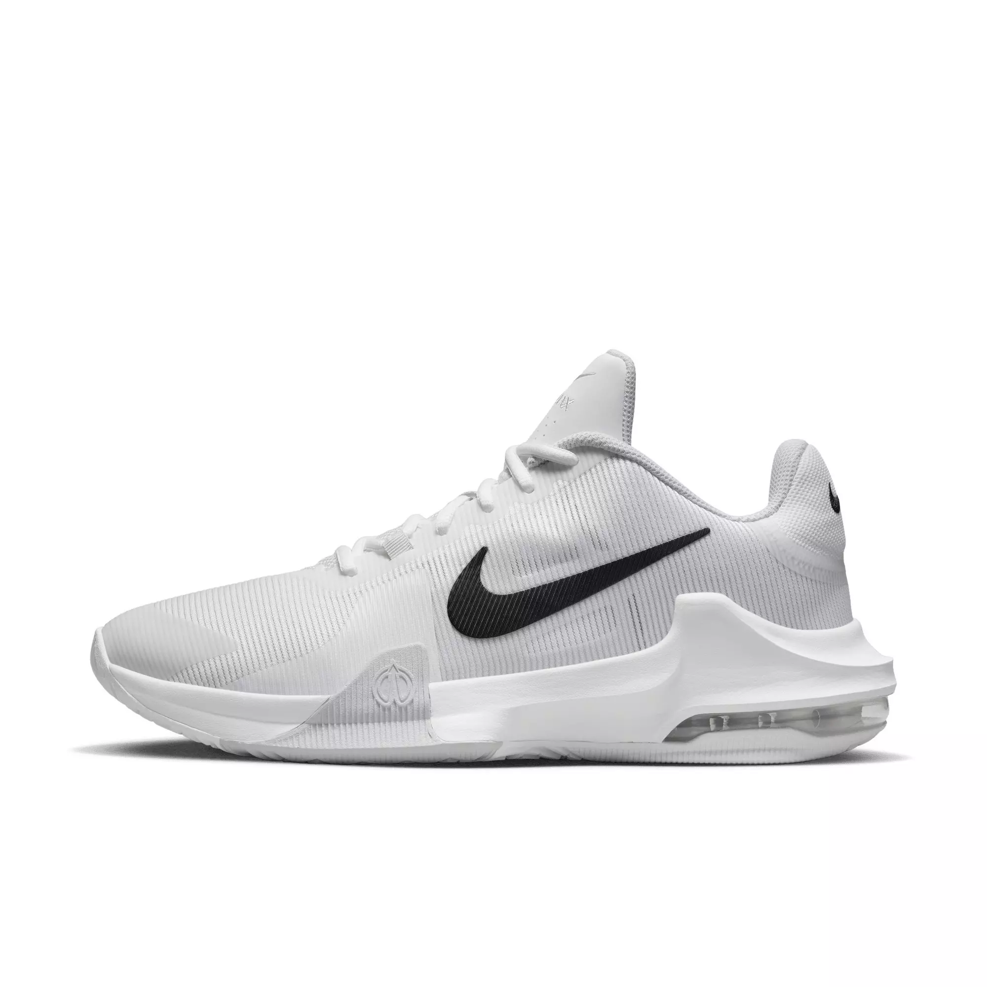 Nike Air Max Impact 4 "White/Black/Pure Platinum" Men's Basketball Shoe - WHITE/BLACK/PLATINUM