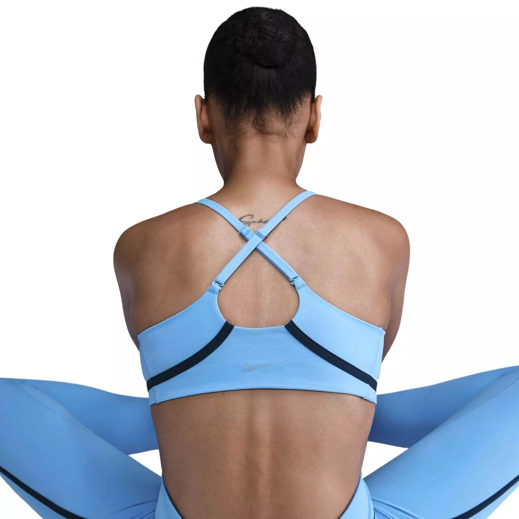 Nike Women's One Light-Support Lightly Lined Sports Bra-Blue - BLUE