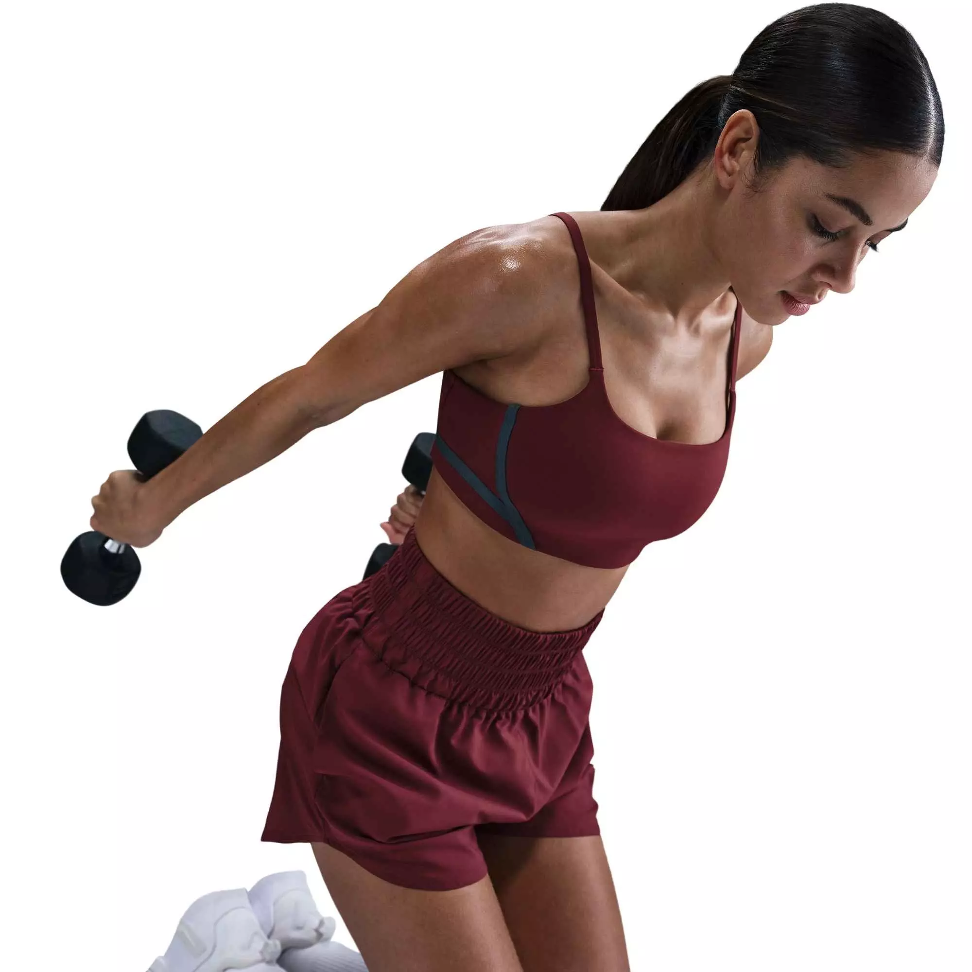 Nike Women's One Light-Support Lightly Lined Sports Bra-Red - RED