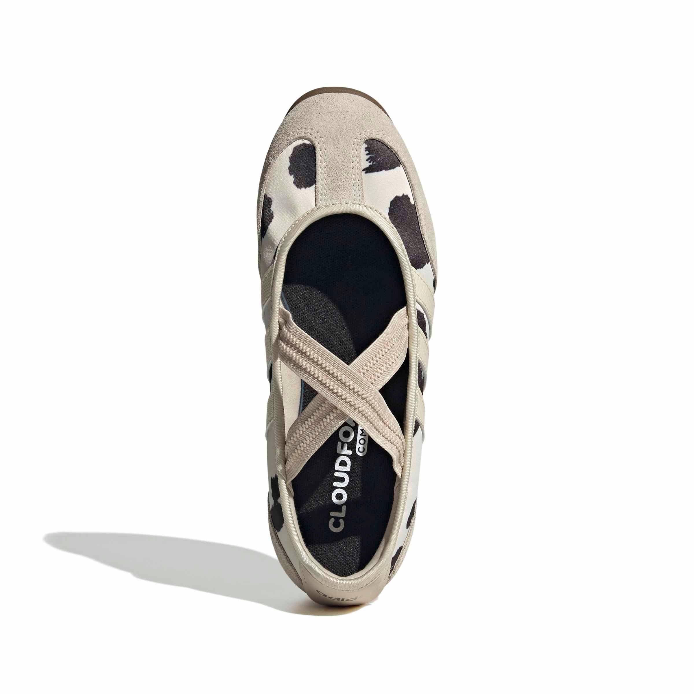 adidas Barreda Mary Jane "Wonder White/Wonder White/Crystal Linen" Women's Shoe - WHITE/WHITE/LINEN
