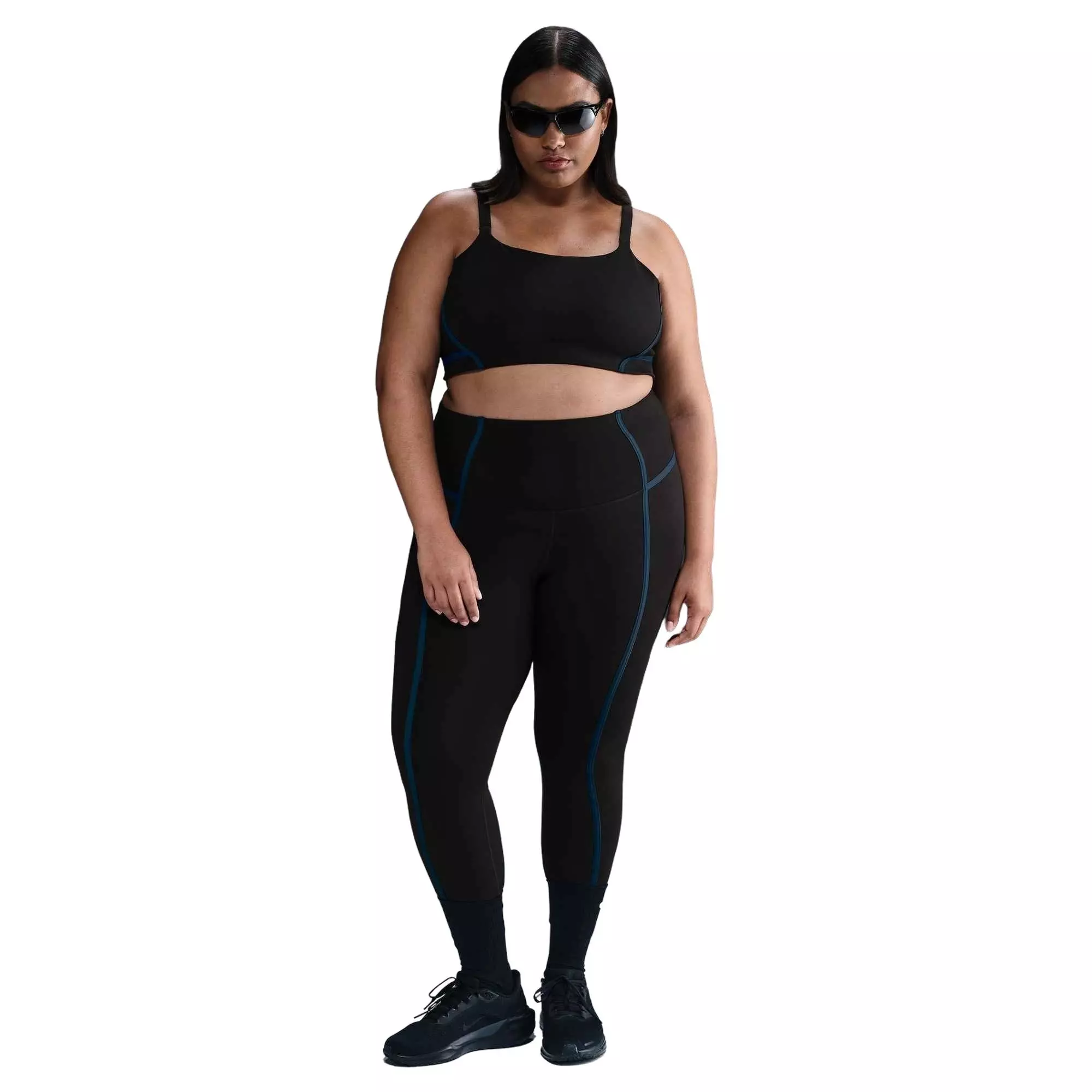 Nike Women's One Convertible Sports Bra -Black - BLACK