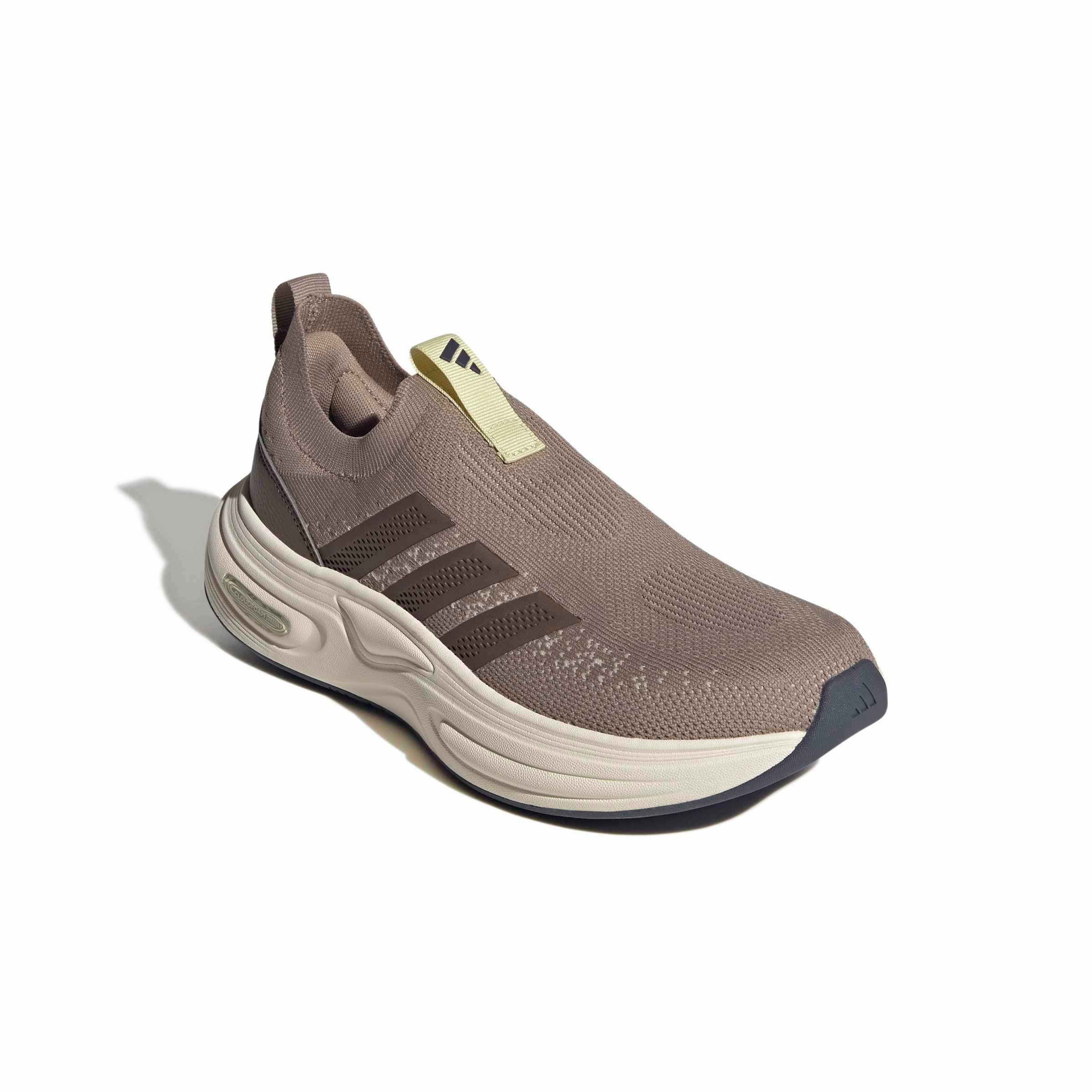 adidas Cloudfoam Cuxxion Sock "Chalky Brown/Earth Strata/Crystal Linen" Women's Shoe - BROWN/EARTH/LINEN