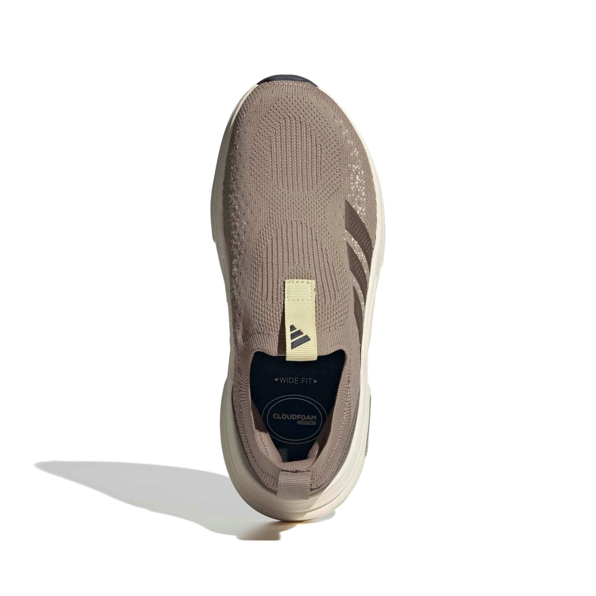adidas Cloudfoam Cuxxion Sock "Chalky Brown/Earth Strata/Crystal Linen" Women's Shoe - BROWN/EARTH/LINEN