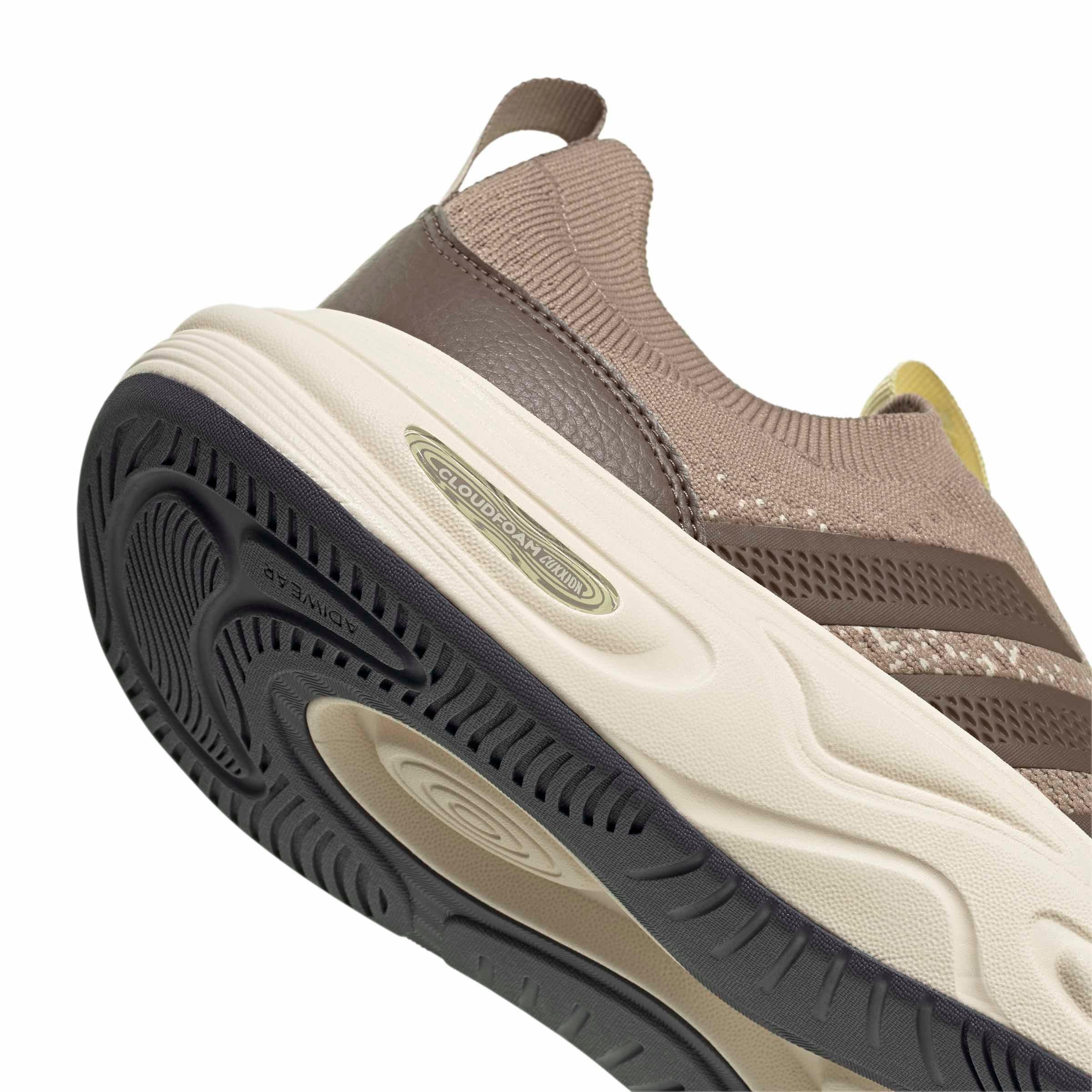adidas Cloudfoam Cuxxion Sock "Chalky Brown/Earth Strata/Crystal Linen" Women's Shoe - BROWN/EARTH/LINEN