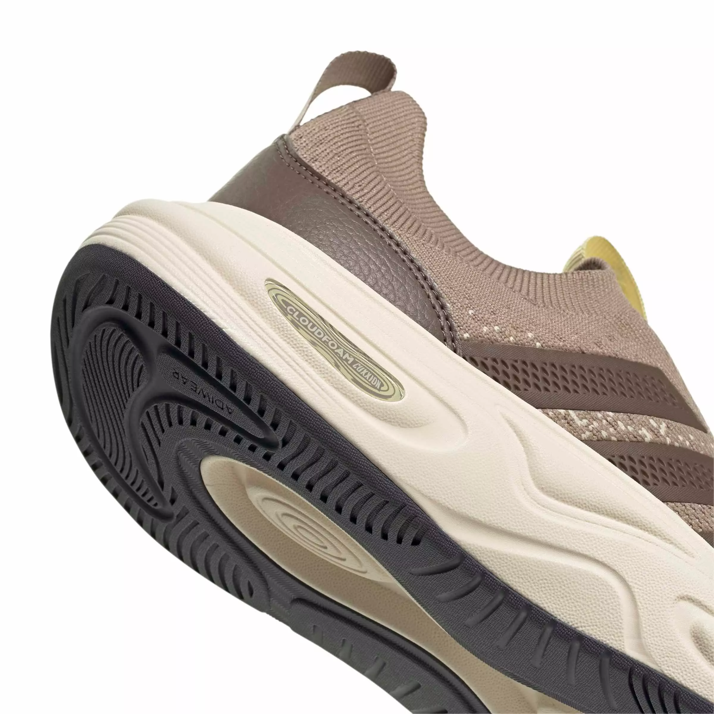 adidas Cloudfoam Cuxxion Sock "Chalky Brown/Earth Strata/Crystal Linen" Women's Shoe - BROWN/EARTH/LINEN