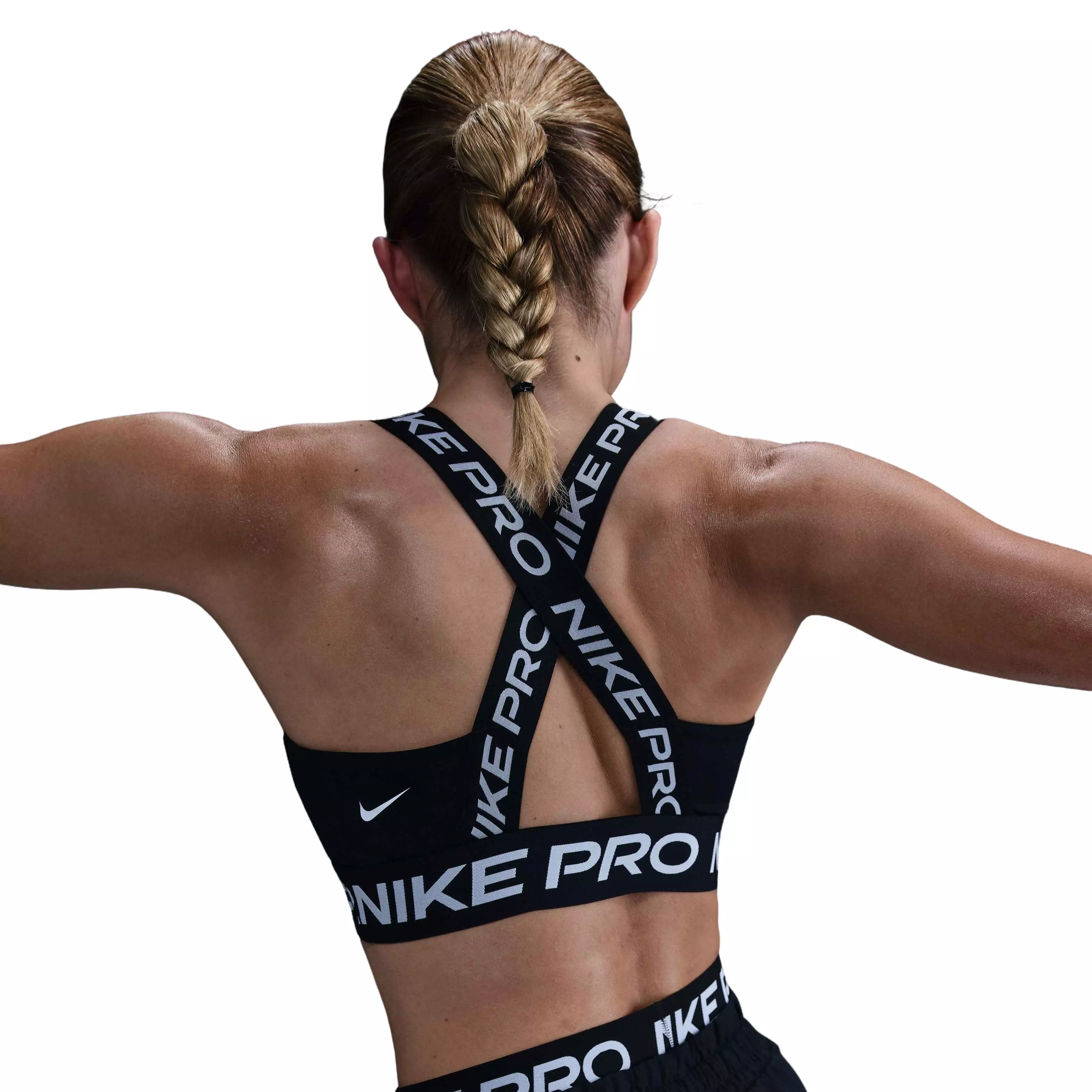 Nike Women's Pro Light-Support Sports Bra-Black - BLACK