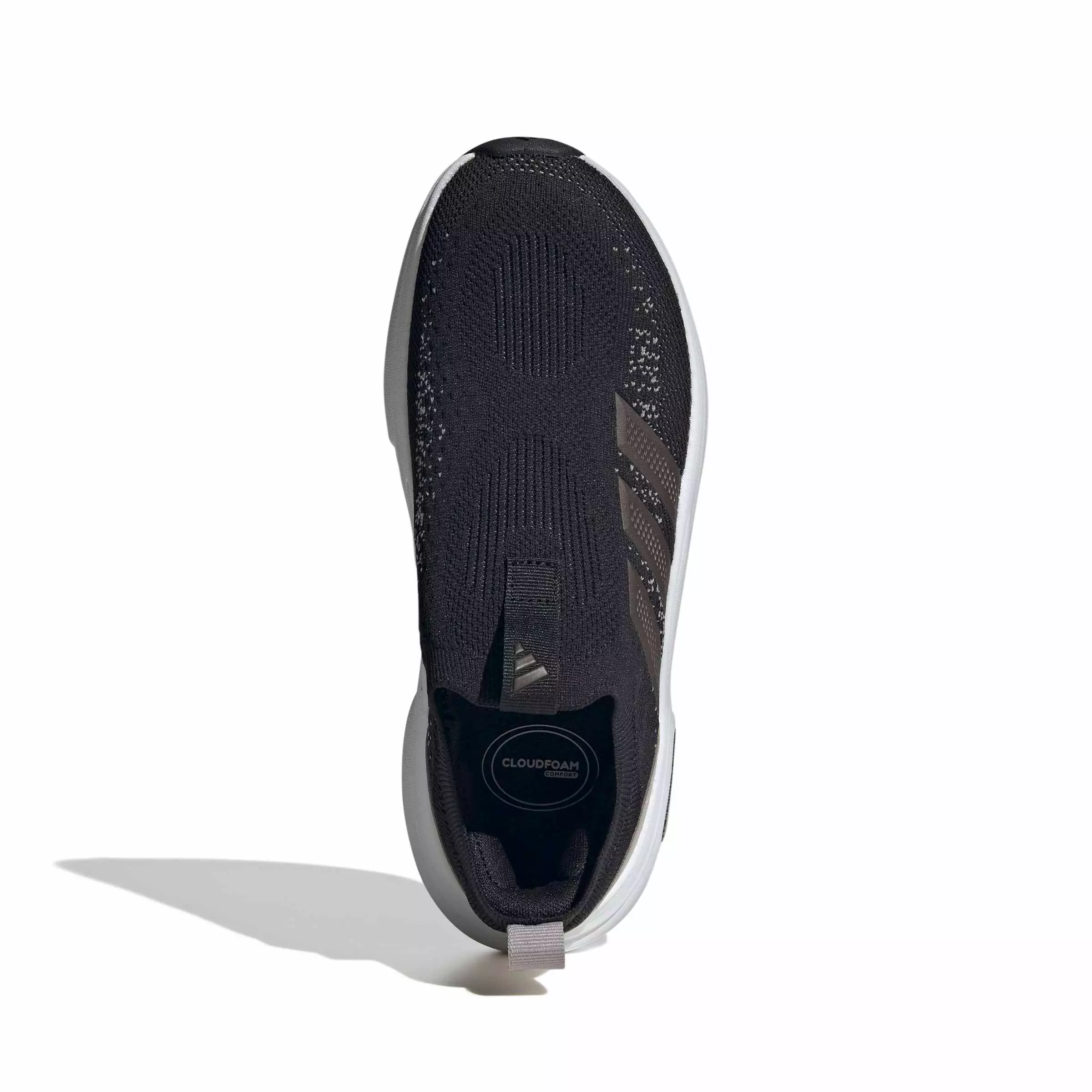 adidas Cloudfoam Cuxxion Sock "Core Black/Trace Grey Metallic/Light Brown" Women's Shoe - BLACK/GREY/LT BROWN