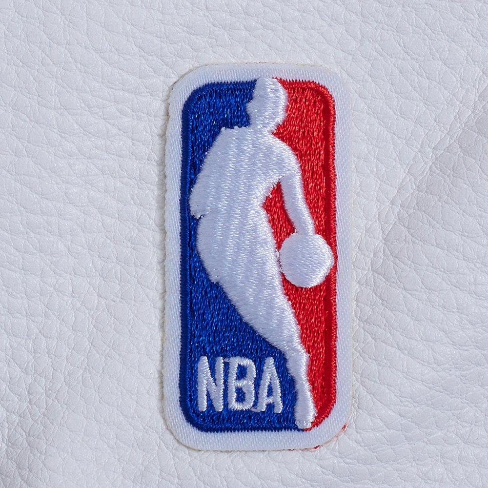 Pro Standard Women's NBA Golden State Warriors Retro Classic Rib Wool Varsity Jacket - BLUE/WHITE Thumbnail View 10