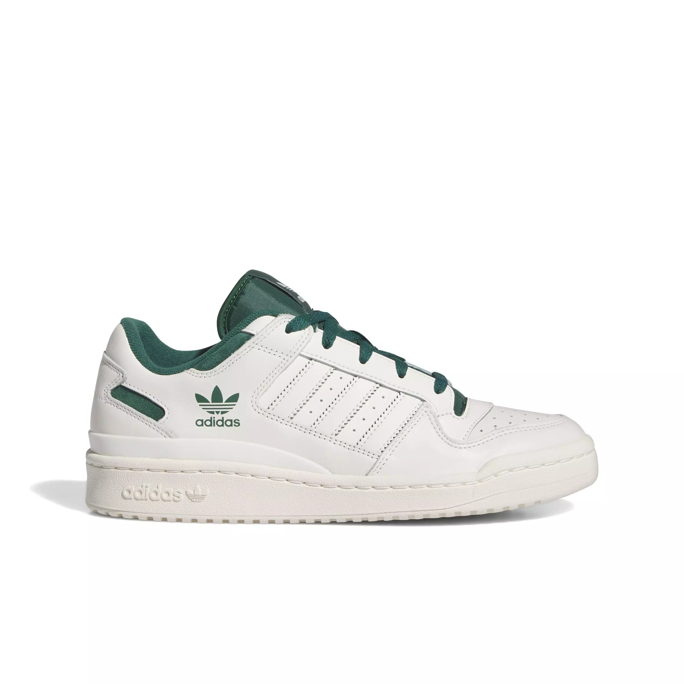 adidas Forum Low "Cloud White/Collegiate Green/Cream White" Men's Shoe - WHITE/GREEN/CREAM
