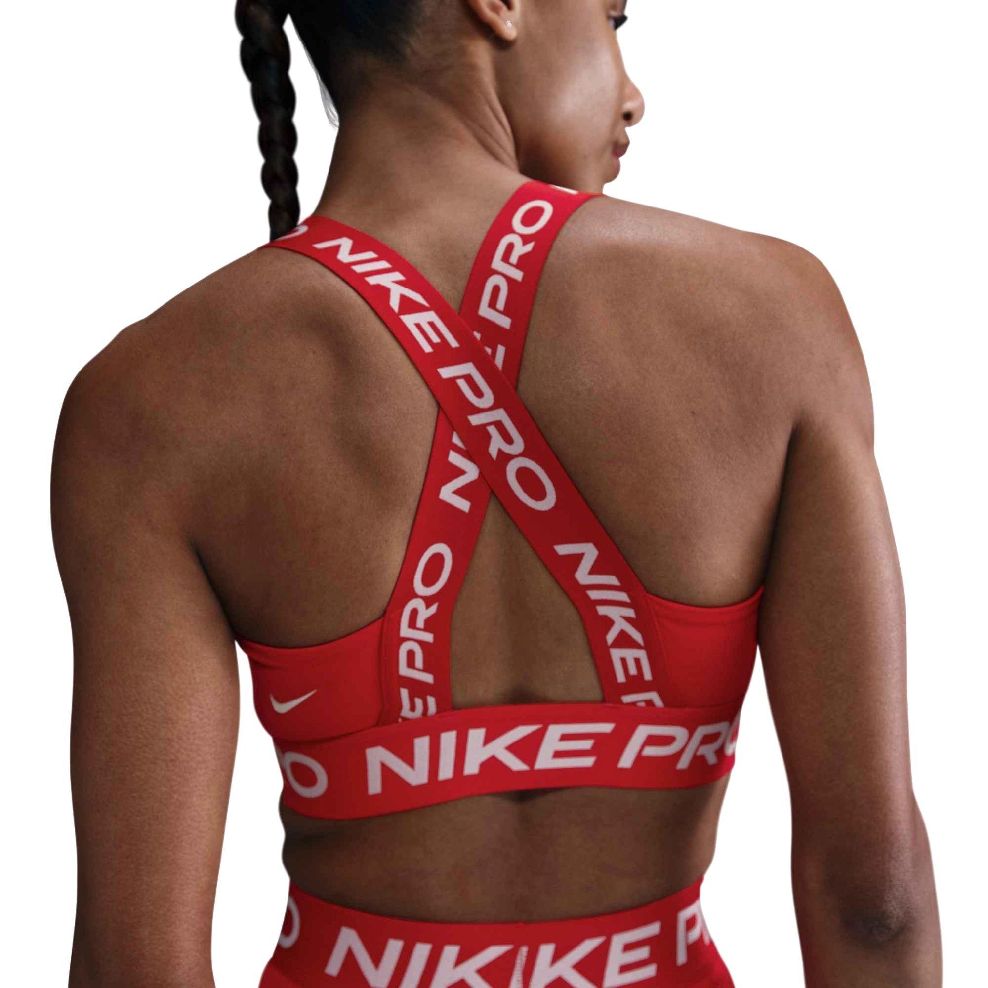 Nike Women's Pro Light-Support Sports Bra-Red - RED Thumbnail View 2