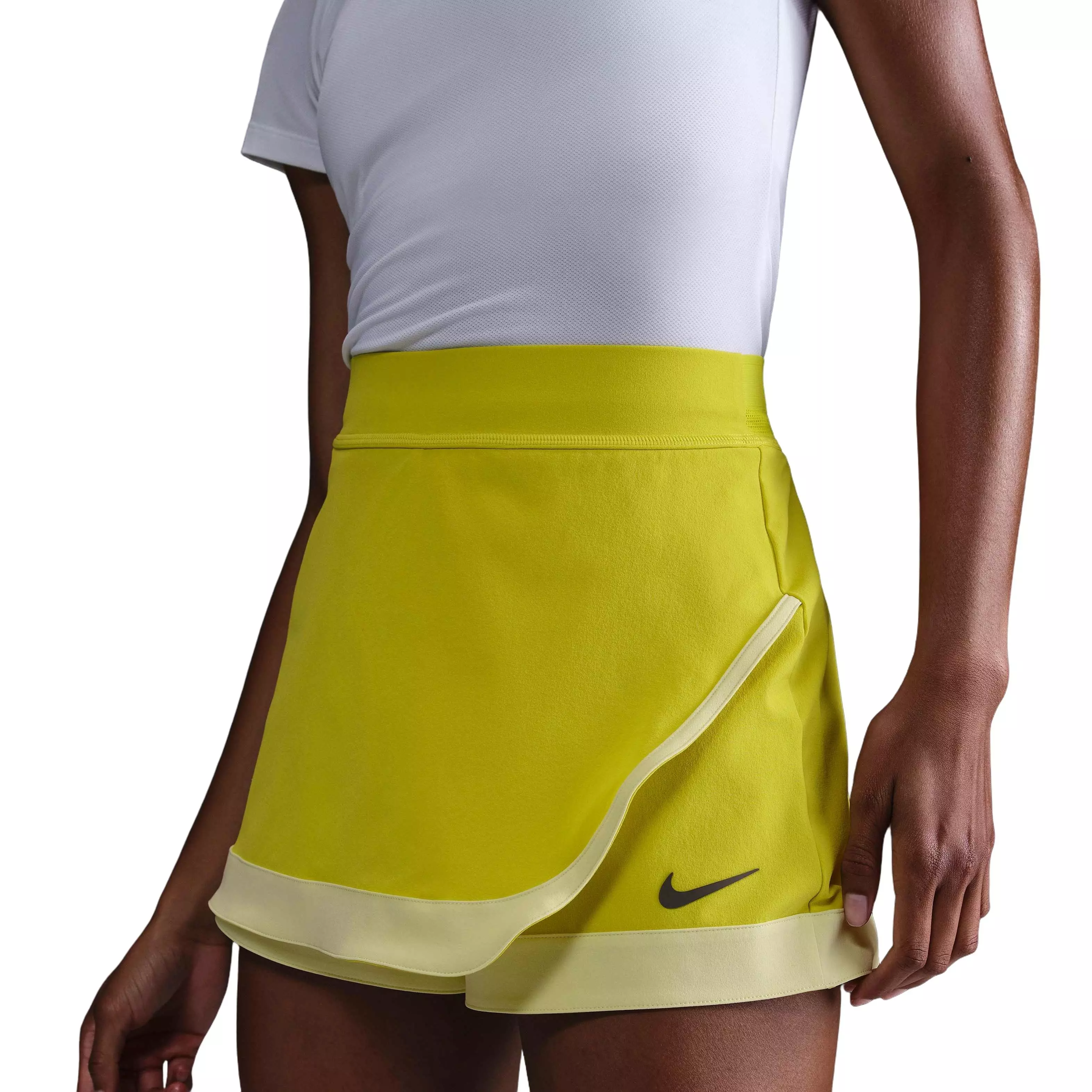 Nike Women's Court Dri-Fit Slam Tennis Skort -Volt Green - VOLT GREEN
