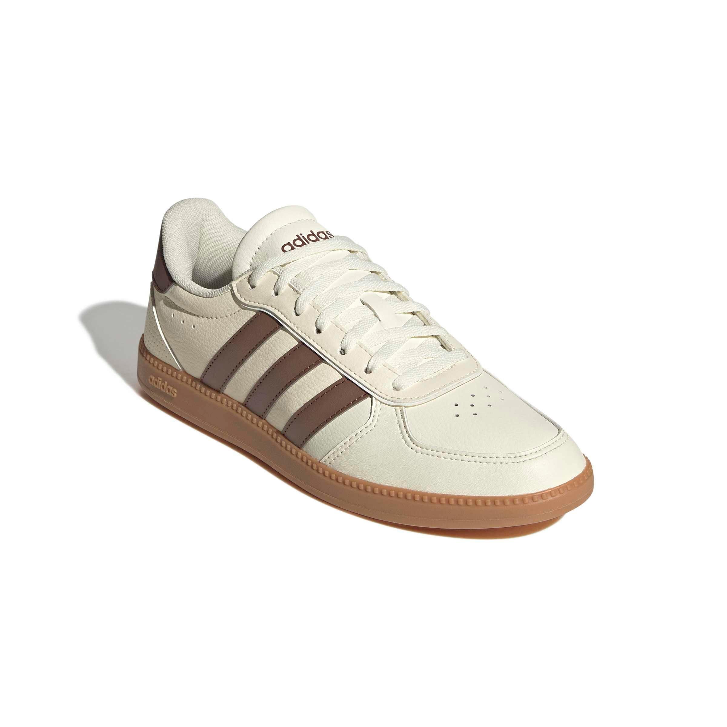 adidas Breaknet Sleek "Cream White/Preloved Brown/Gum 10" Women's Shoe - CREAM/BROWN/GUM