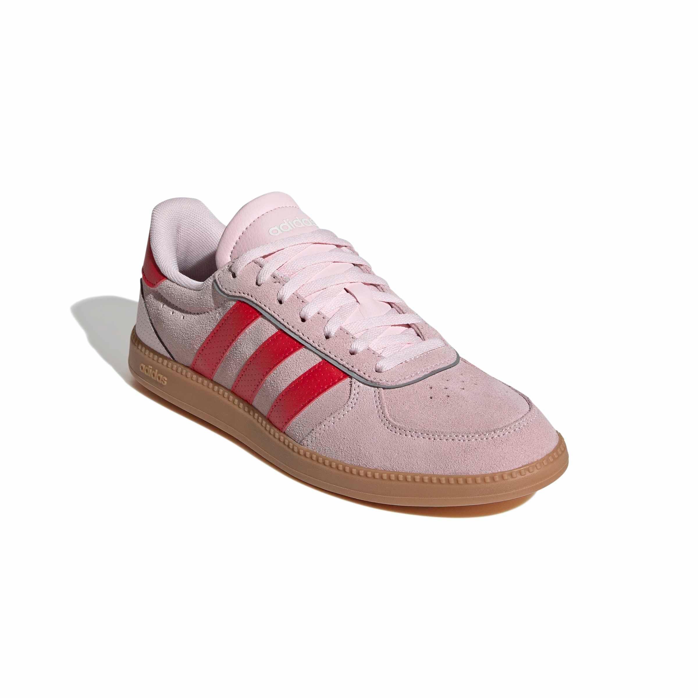 adidas Breaknet Sleek "Clear Pink/Pure Ruby/Gum 10" Women's Shoe - PINK/RUBY/GUM