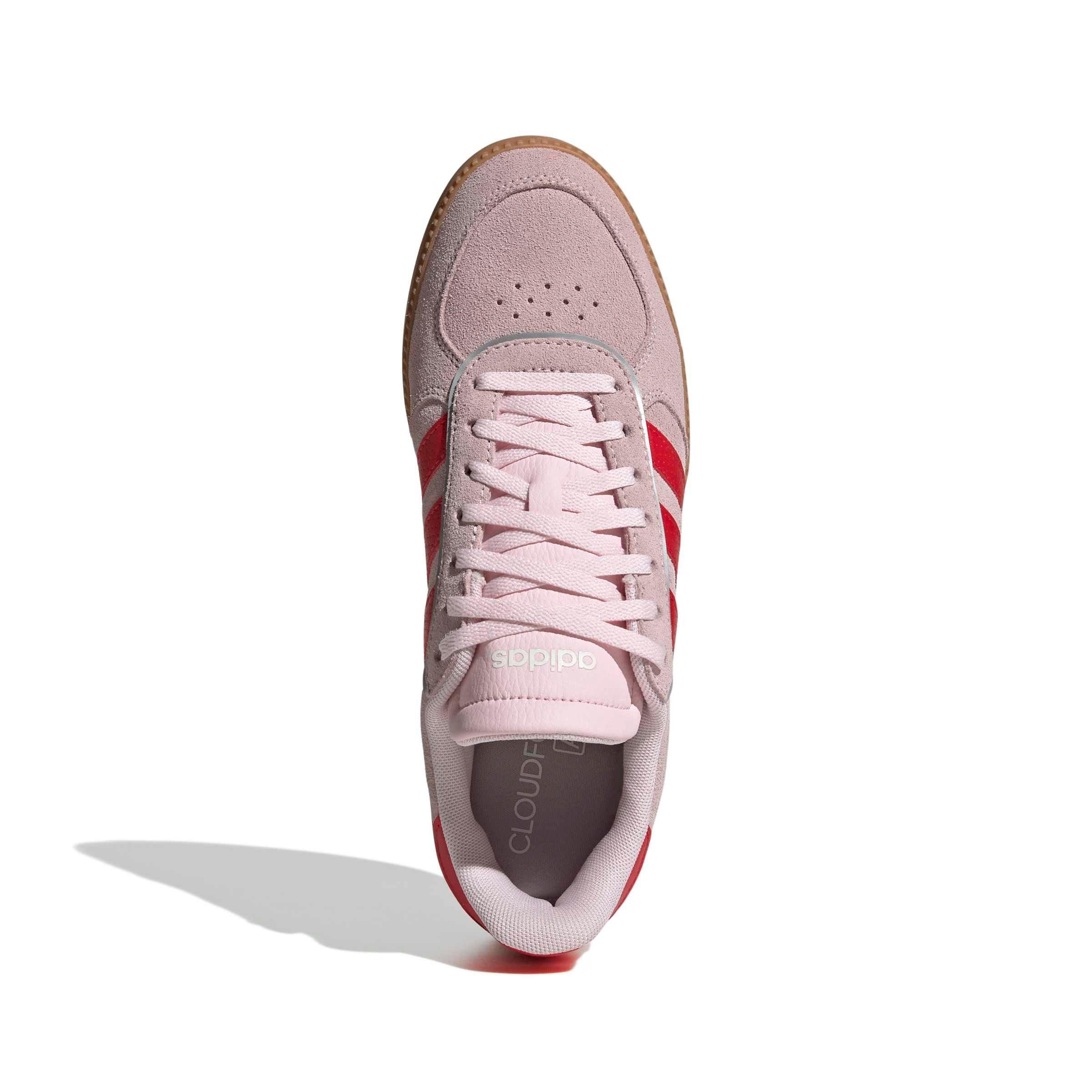 adidas Breaknet Sleek "Clear Pink/Pure Ruby/Gum 10" Women's Shoe - PINK/RUBY/GUM