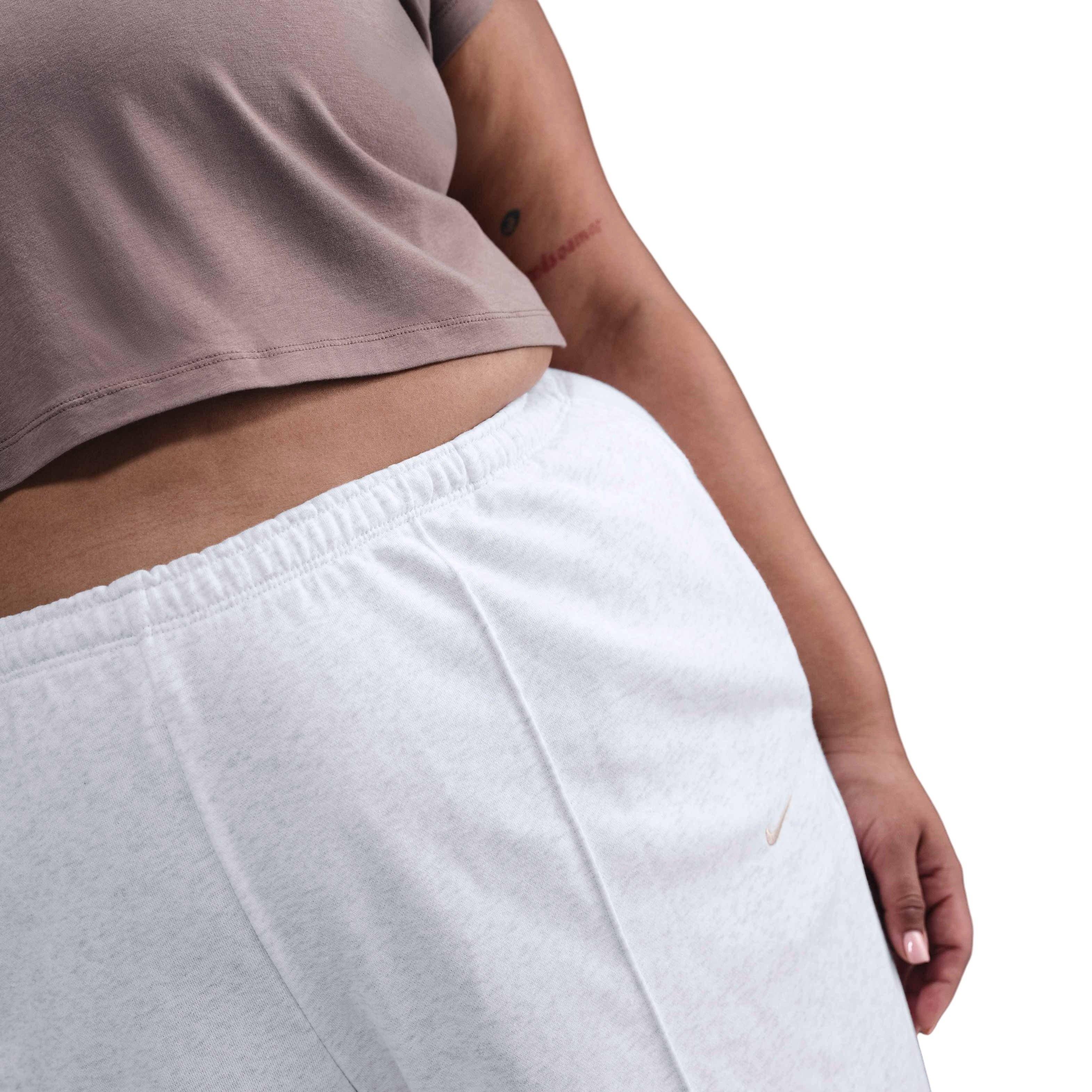 Nike Women's Sportwear Chill French Terry Cloth Mid Rise Open Hem Sweatpant-Grey - BROWN Thumbnail View 5