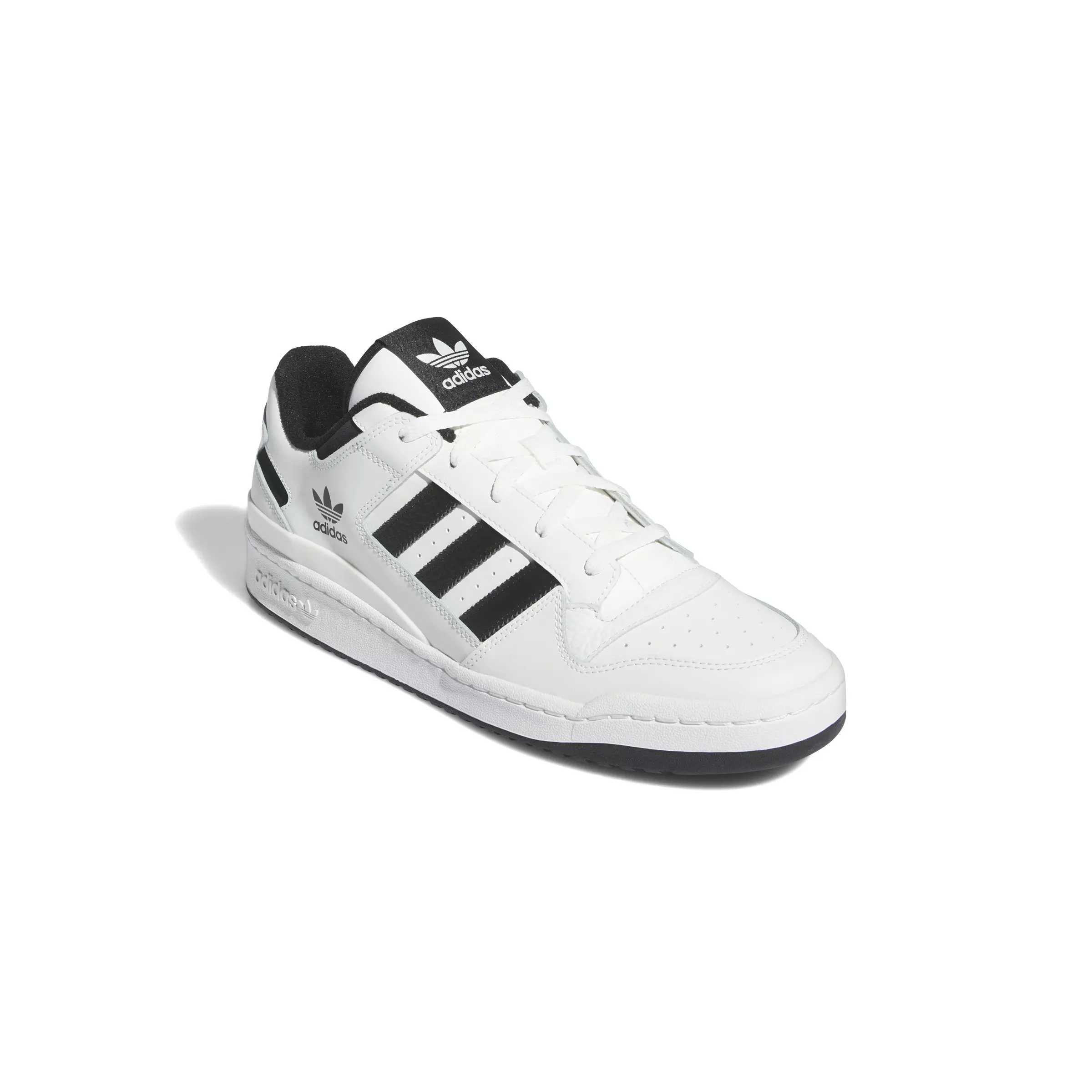 adidas Forum Low CL "Core White/Core Black/Core White" Men's Shoe - WHITE/BLACK/WHITE