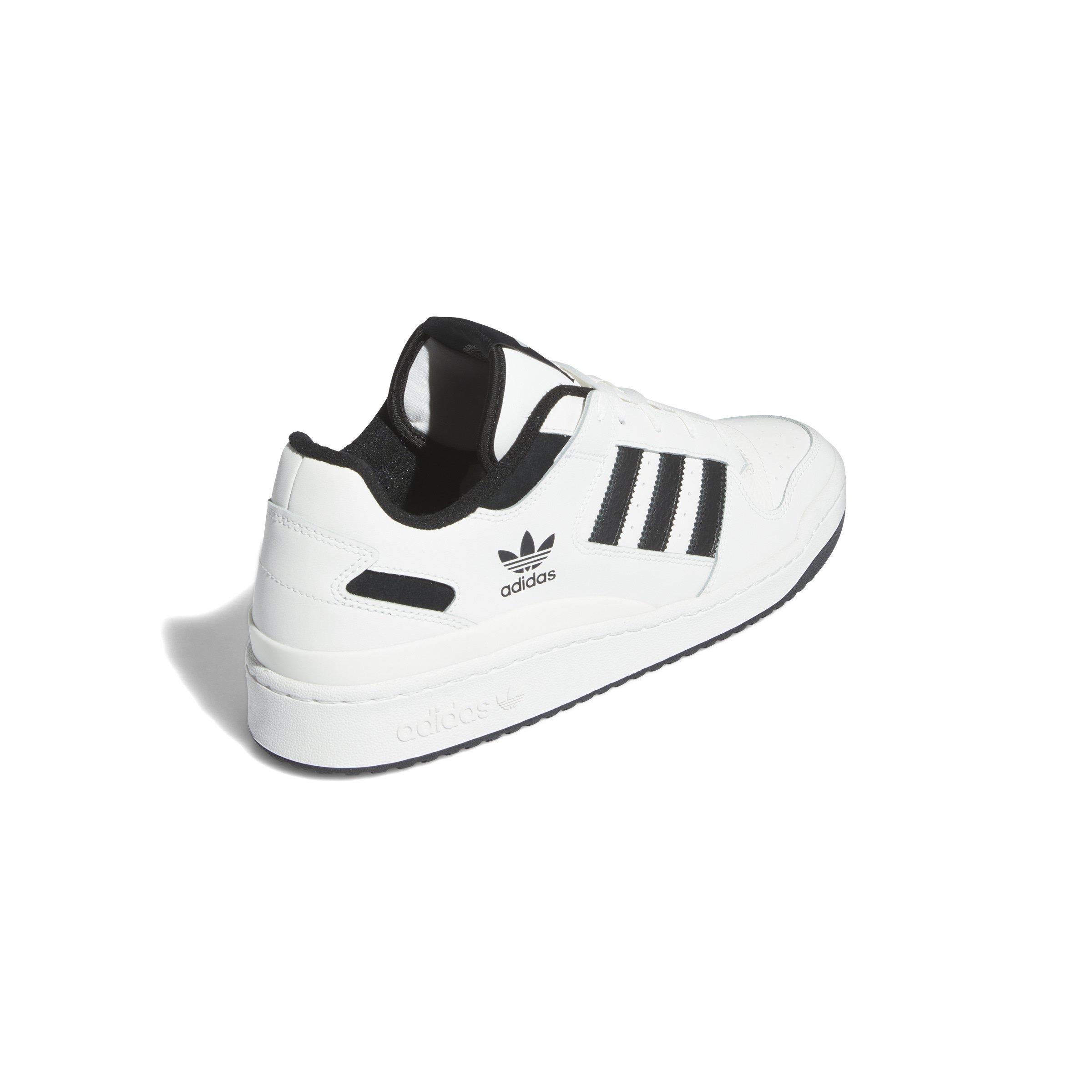 adidas Forum Low CL "Core White/Core Black/Core White" Men's Shoe - WHITE/BLACK/WHITE Thumbnail View 4