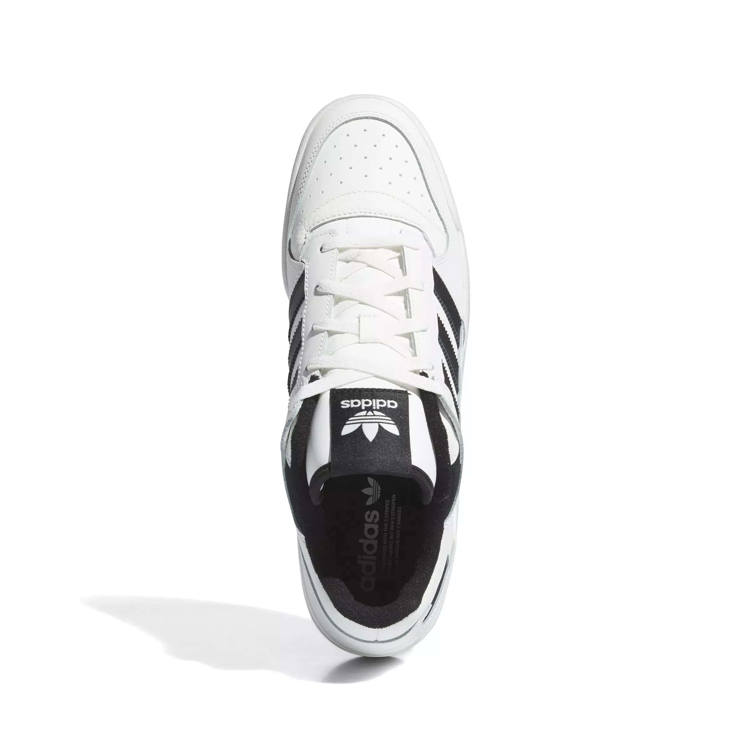 adidas Forum Low CL "Core White/Core Black/Core White" Men's Shoe - WHITE/BLACK/WHITE