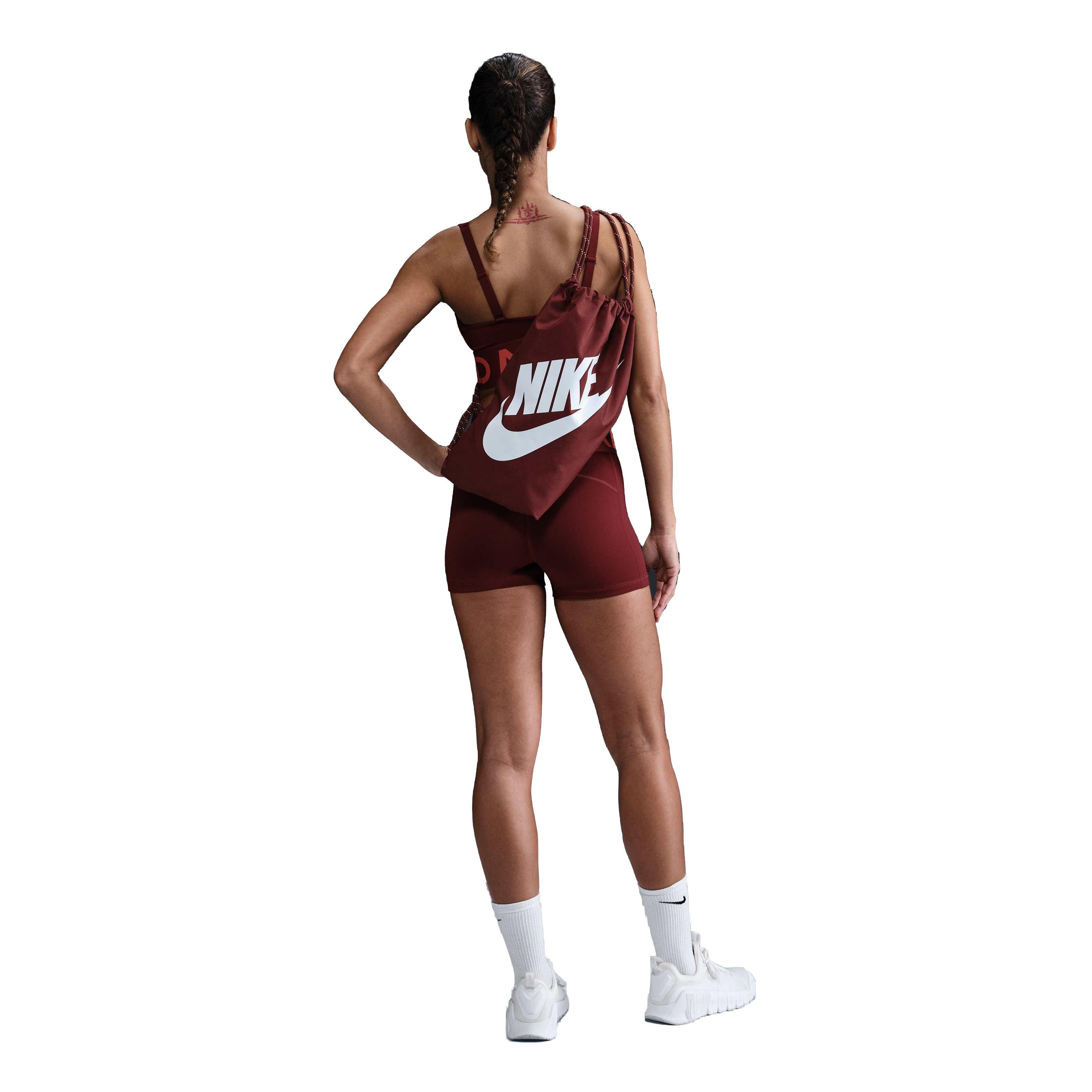 Nike Women's Pro Indy Plunge Sports Bra - Red - RED Thumbnail View 5