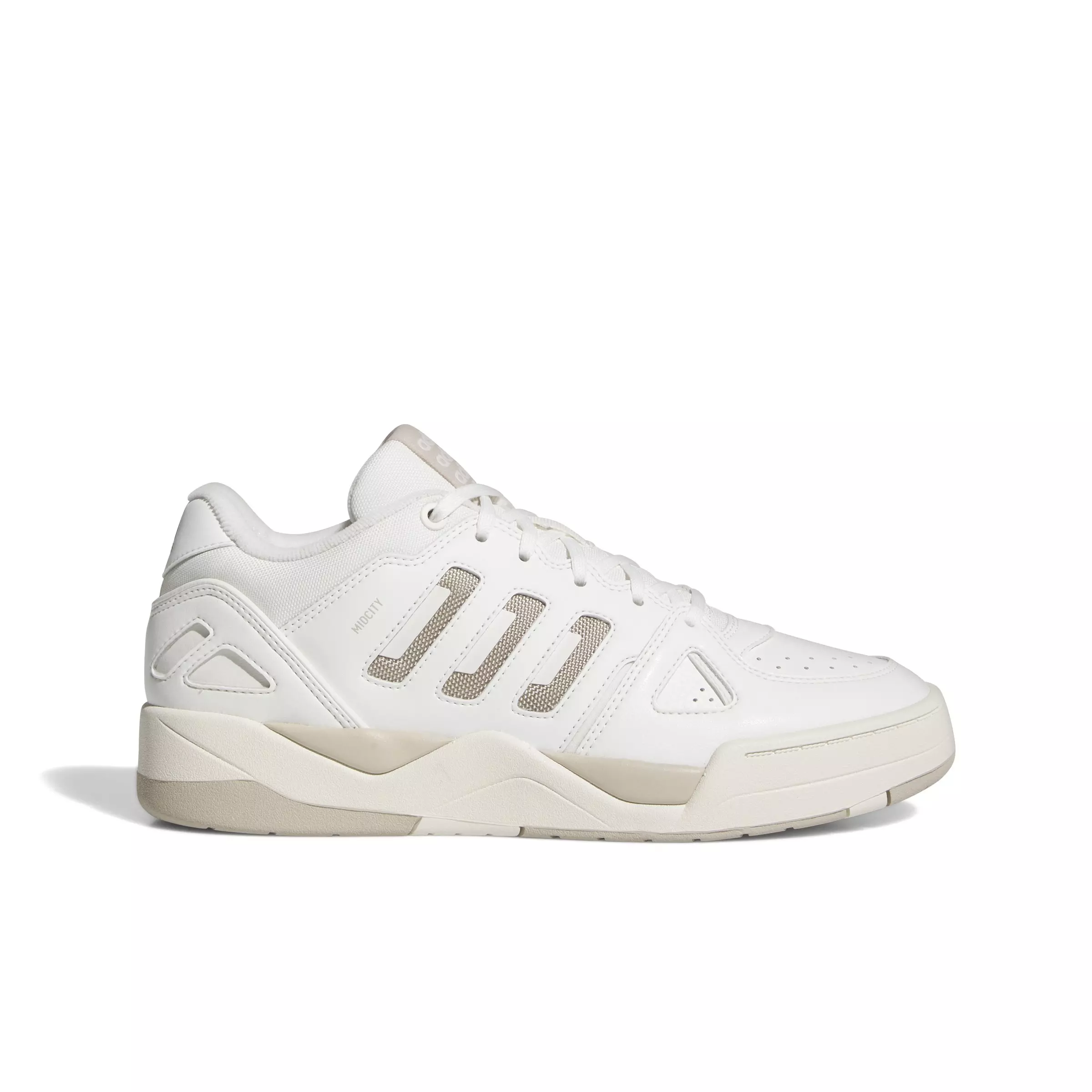adidas Midcity Low "Core White/Wonder Beige/Off White" Men's Shoe - WHITE/BEIGE/OFF WHITE